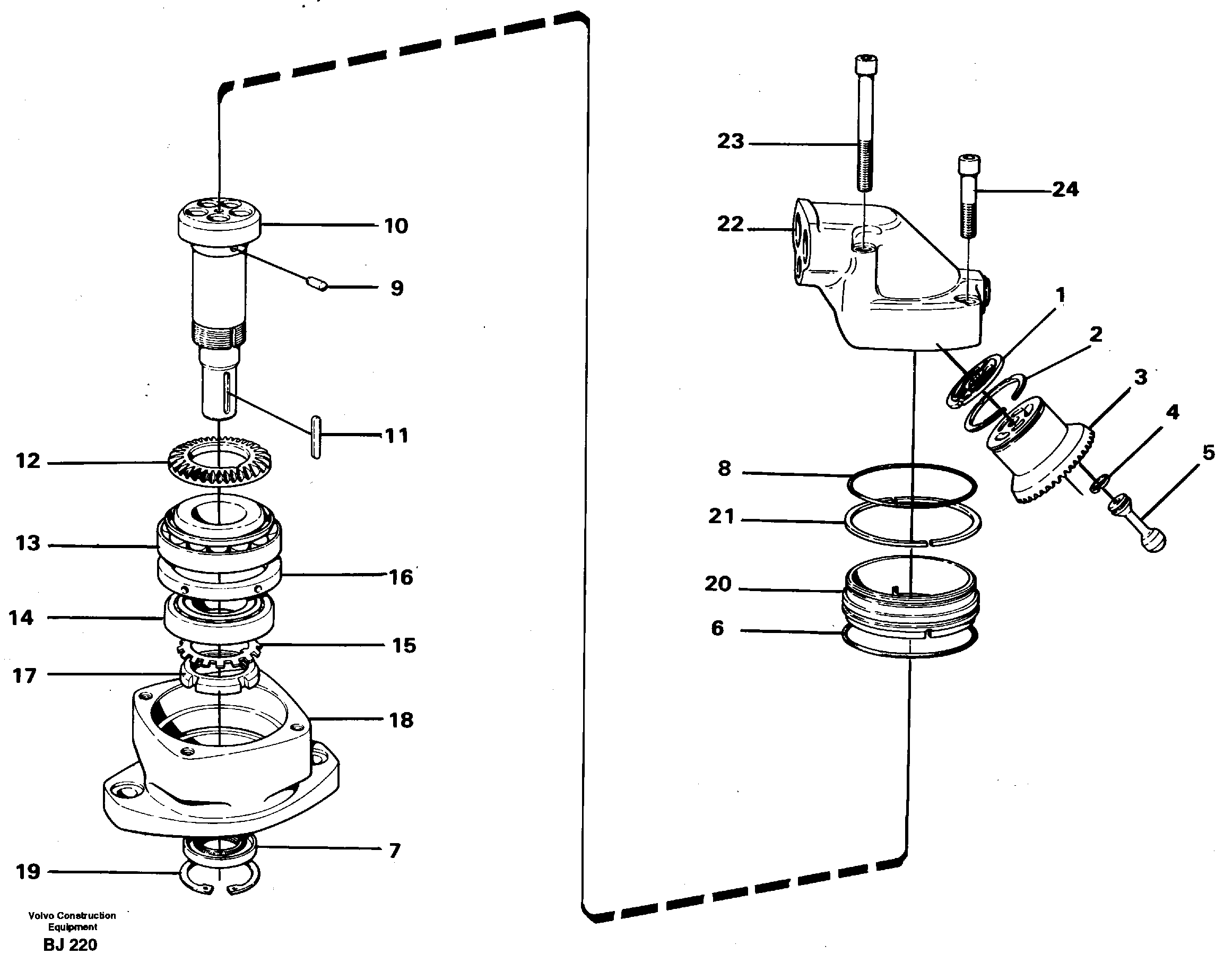 Hydraulic motor — volvo parts diagram