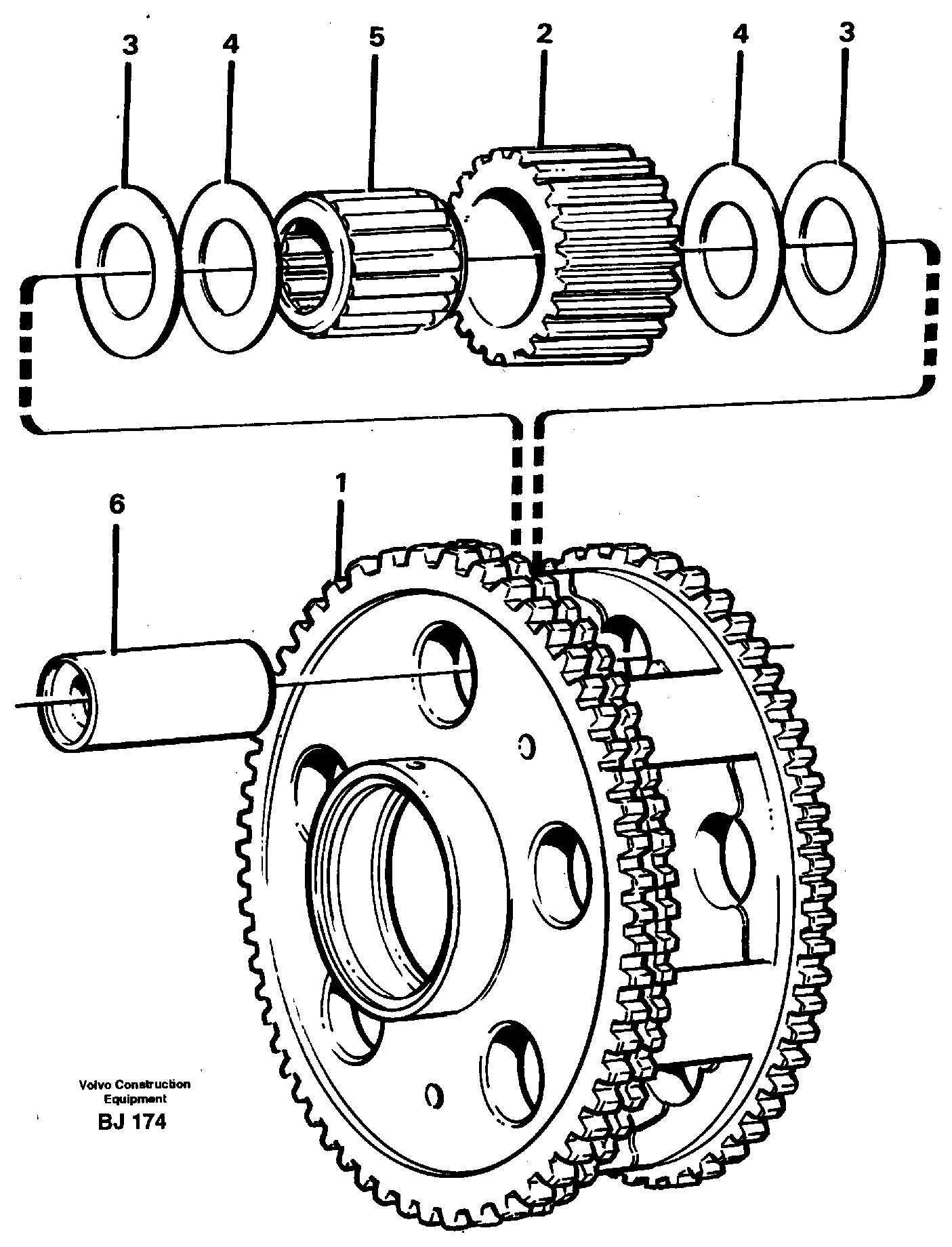 Planet kit, stage 3 — volvo parts diagram