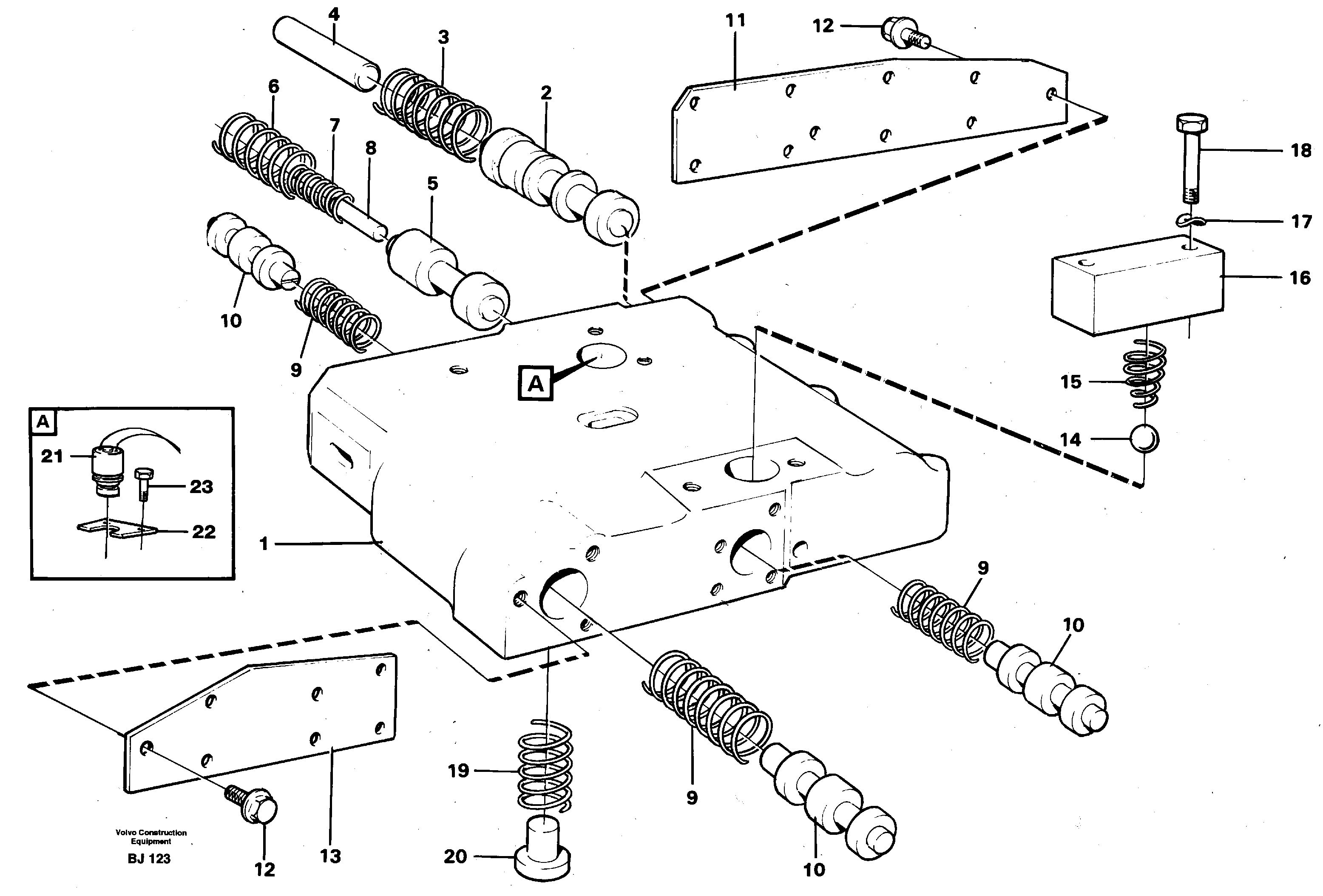 Main pressure valve — volvo parts diagram