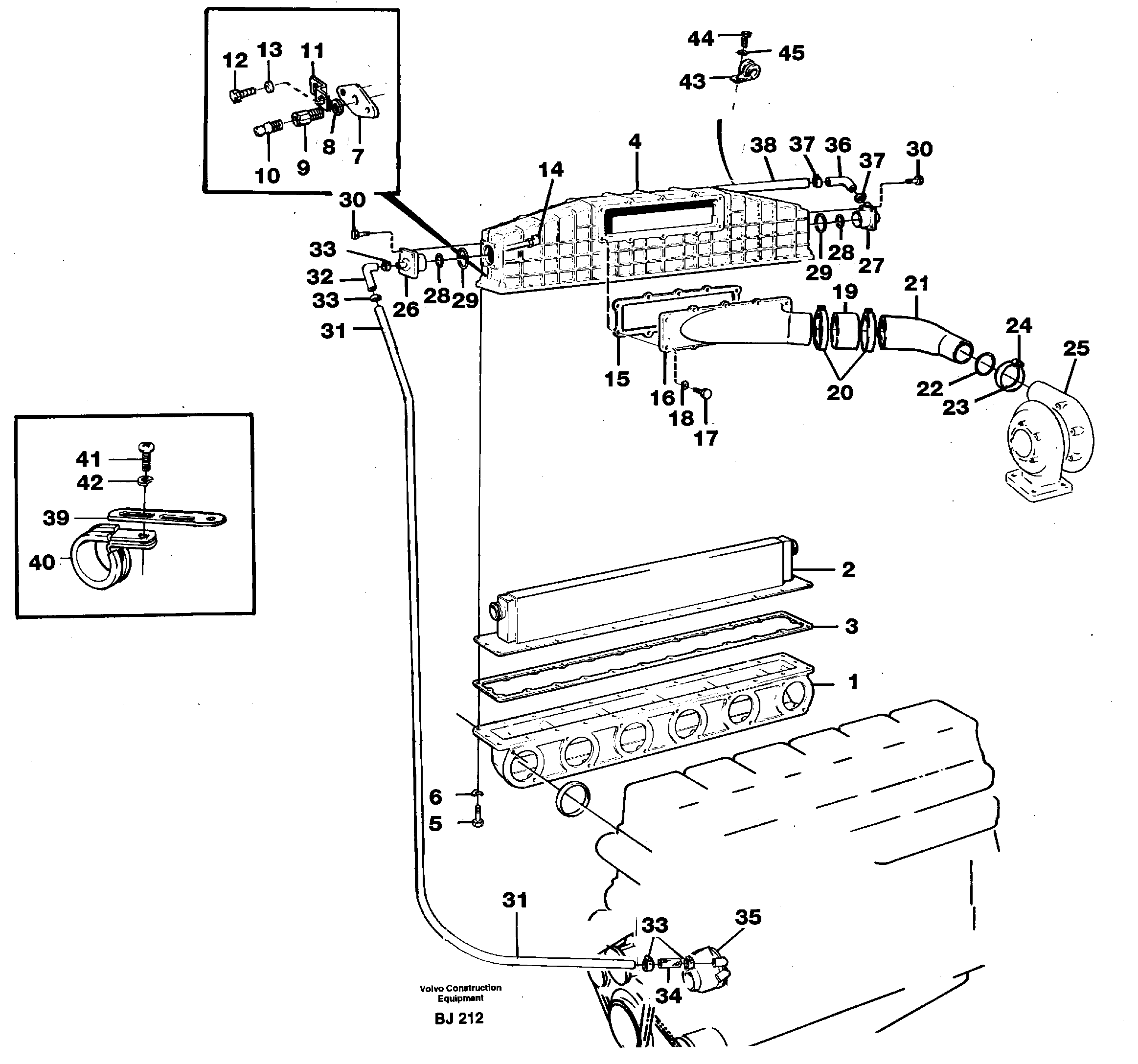 Intercooler — volvo parts diagram