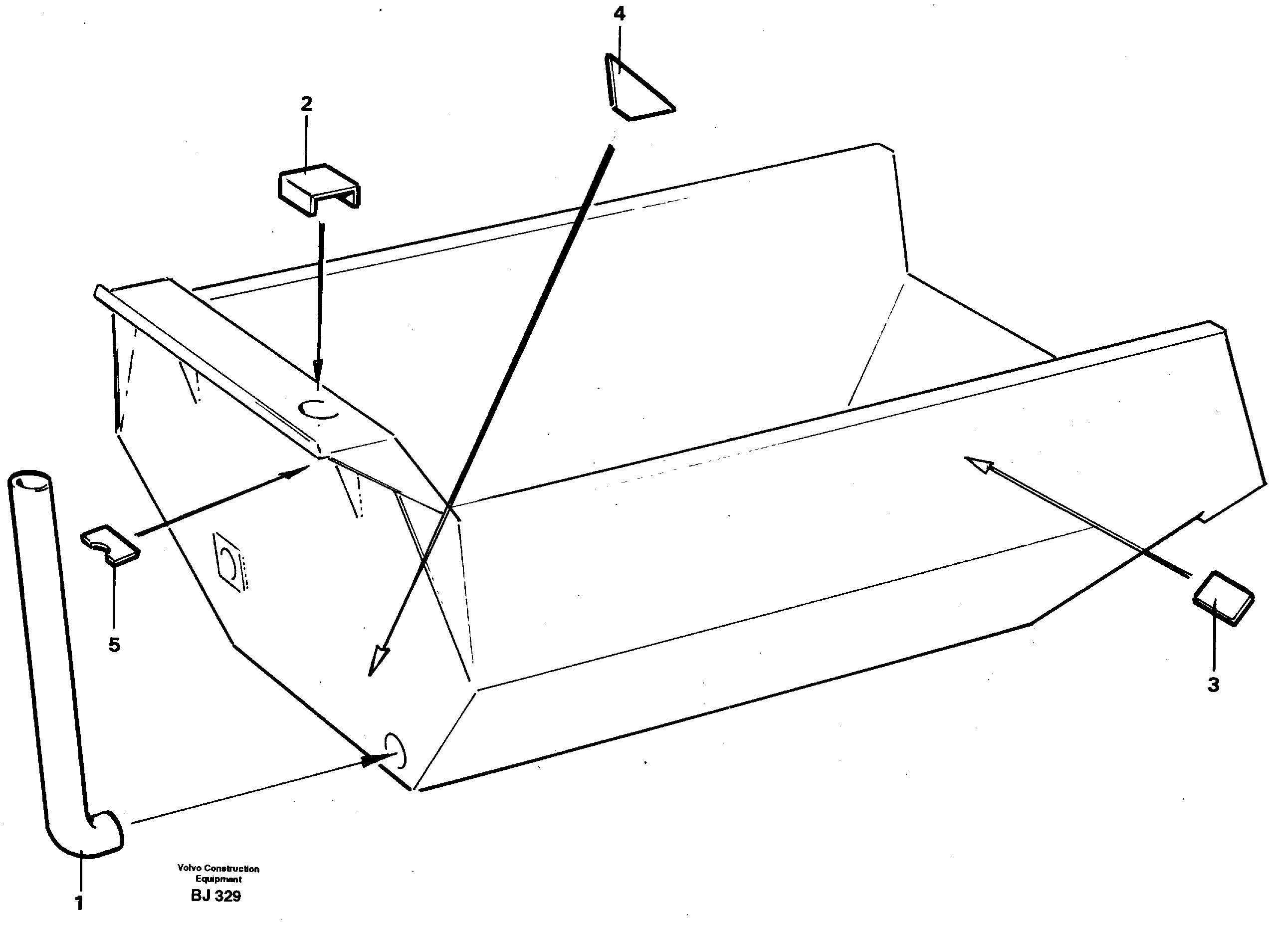 Exhaust pipe  92603 — volvo parts diagram