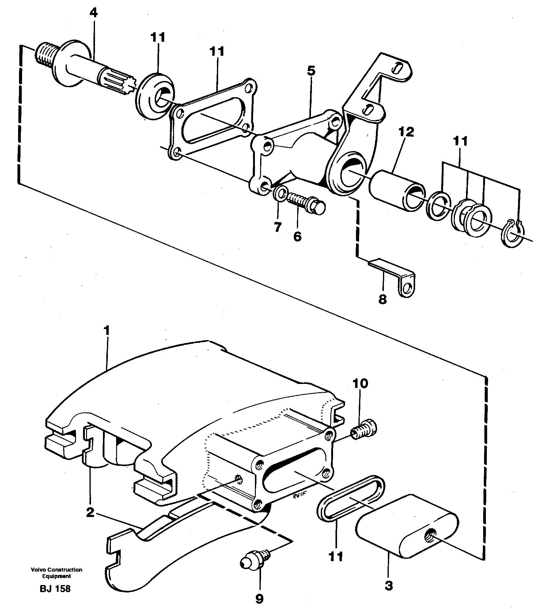 Disc brake — volvo parts diagram