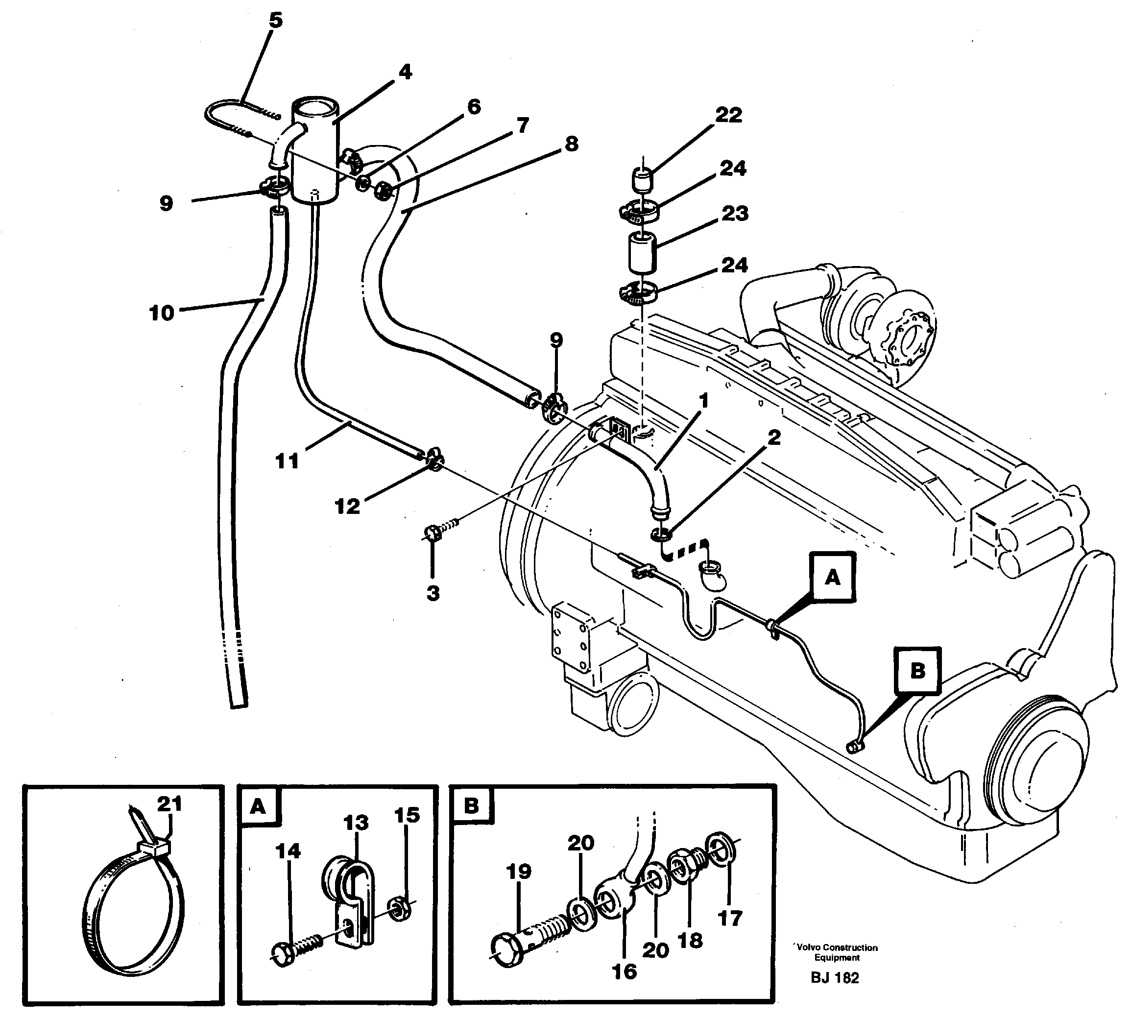 Crankcase ventilation — volvo parts diagram
