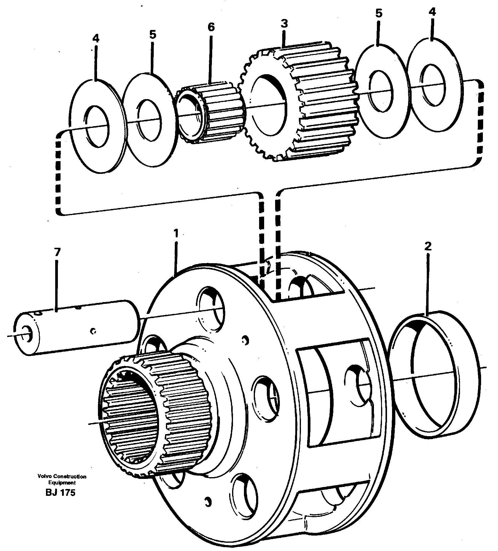 Planet kit, stage 4 — volvo parts diagram