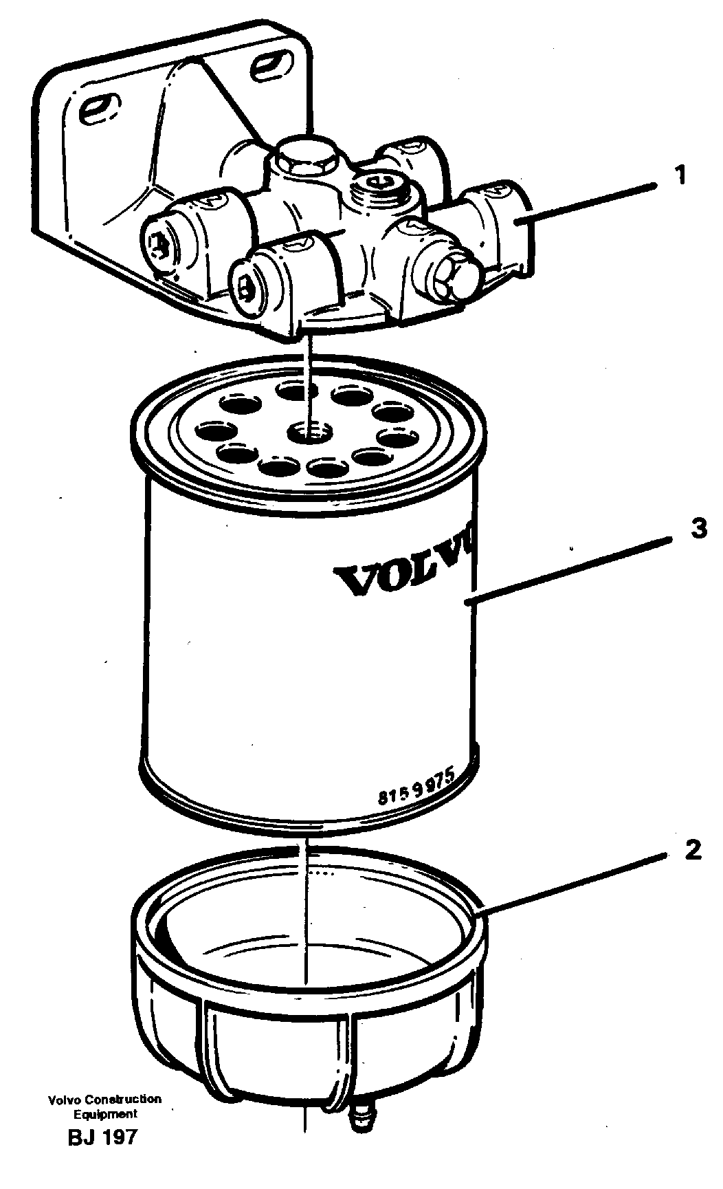 Water separator — volvo parts diagram