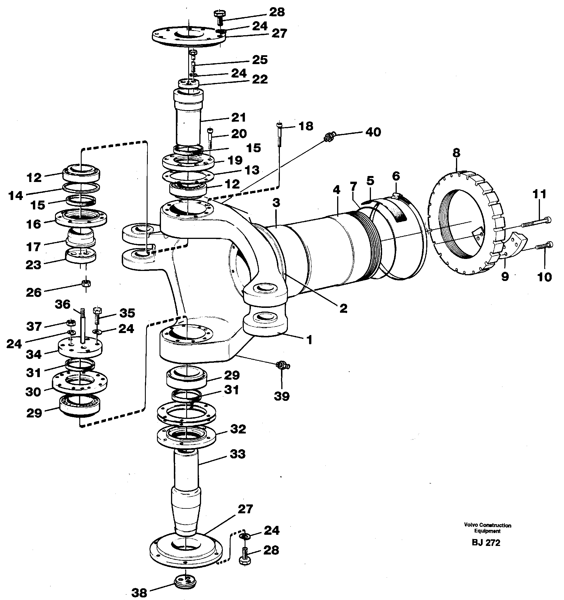 Frame link — volvo parts diagram