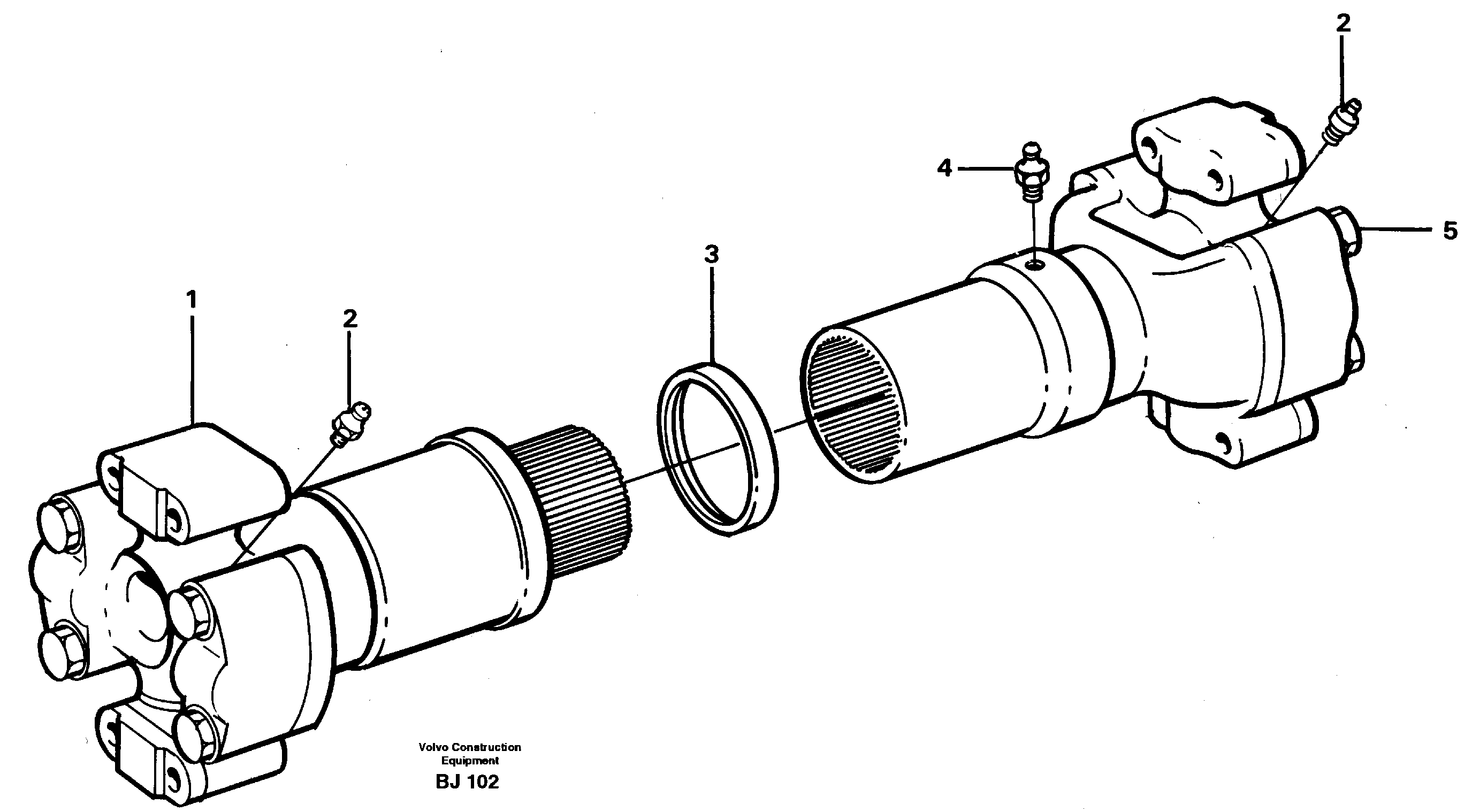 Propeller shaft — volvo parts diagram