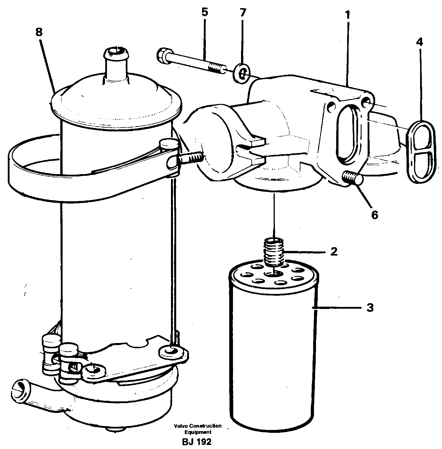 Oil filter — volvo parts diagram