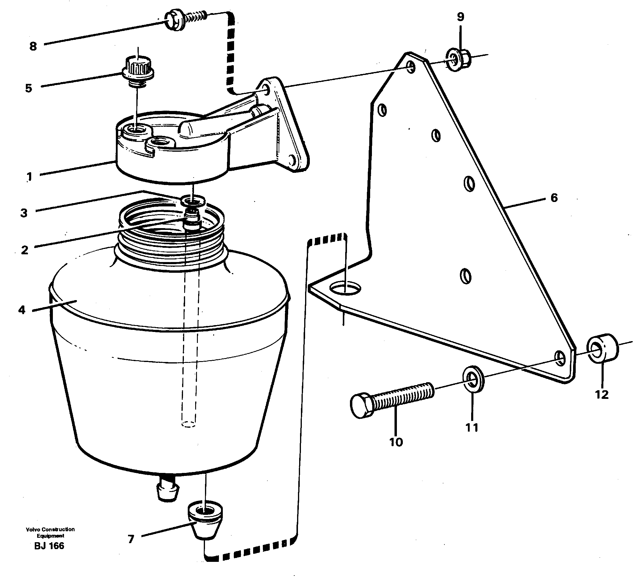 Anti-freeze reservoir — volvo parts diagram
