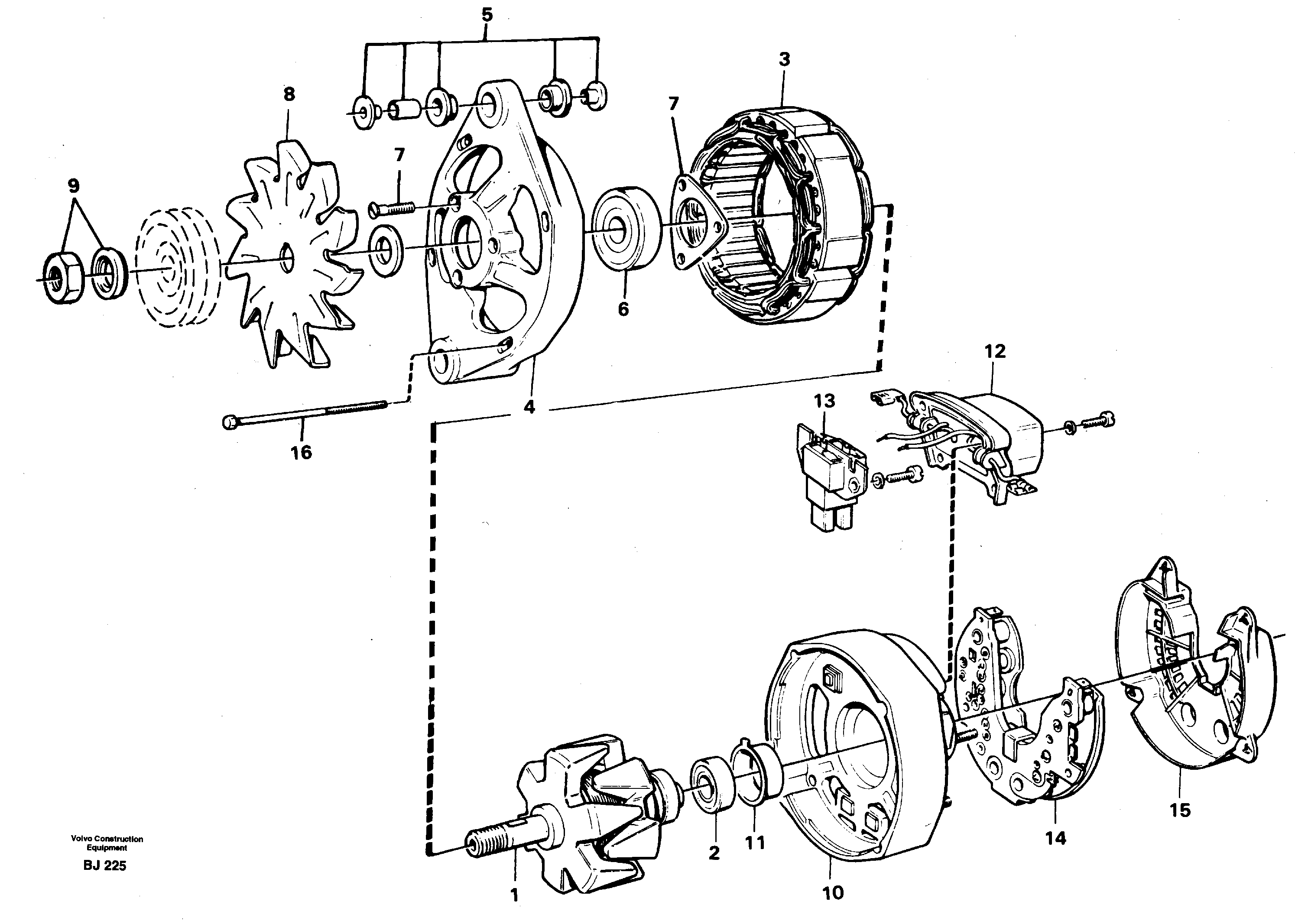 Alternator — volvo parts diagram