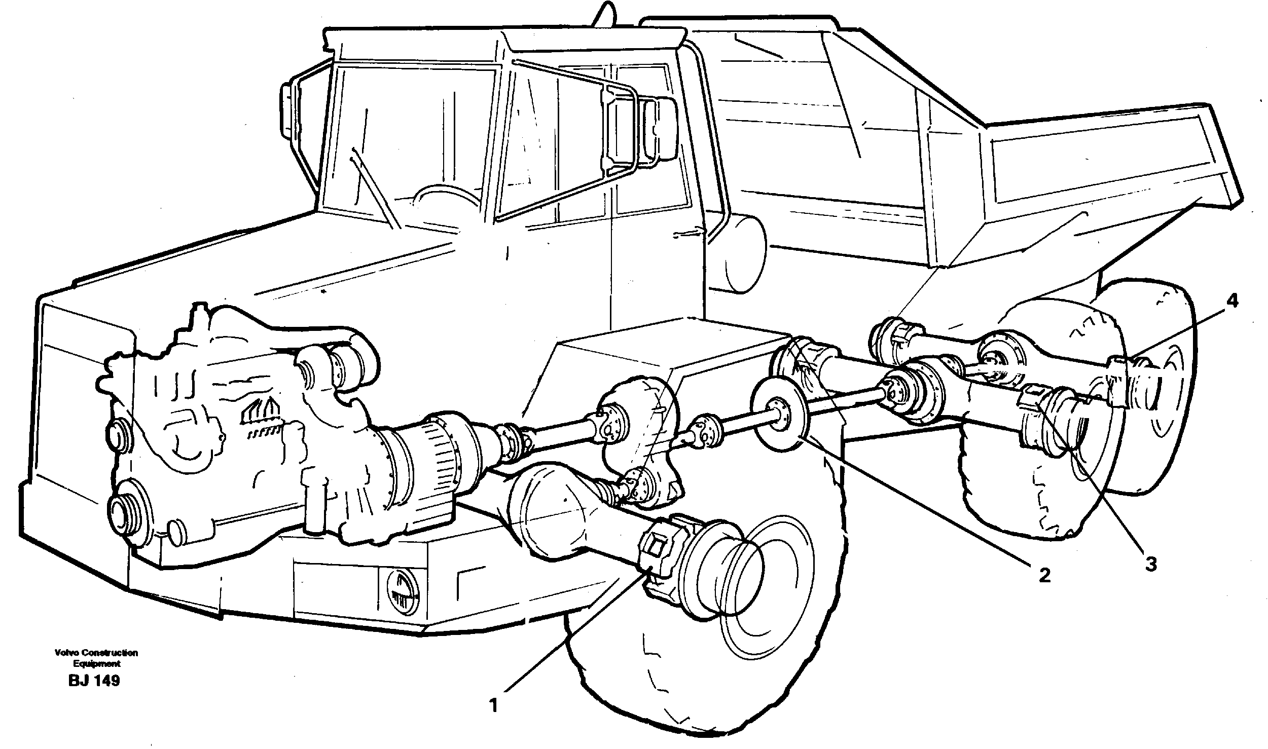 Brake, planetary shaft — volvo parts diagram