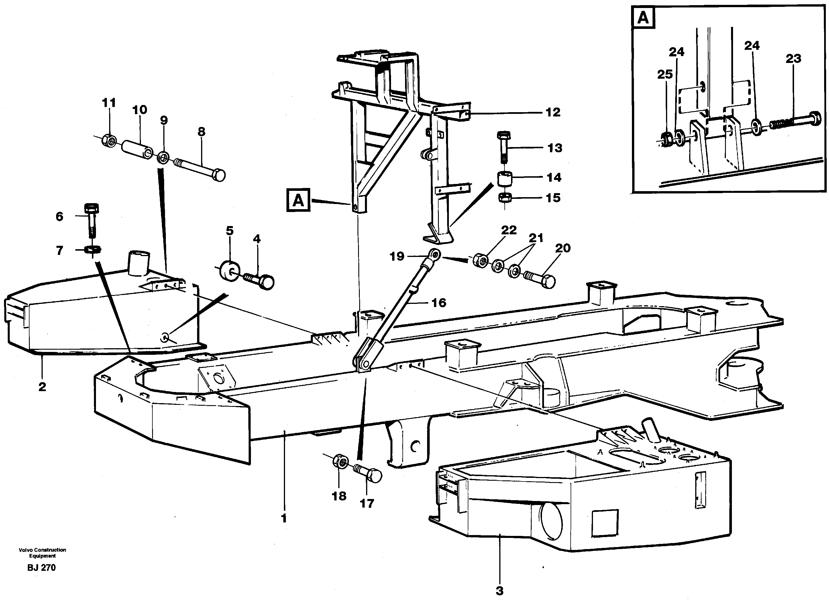 Frame, Front — volvo parts diagram
