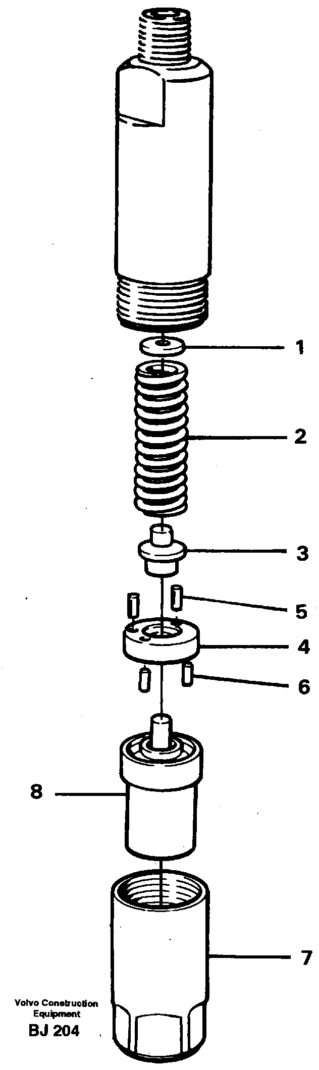 Injector — volvo parts diagram