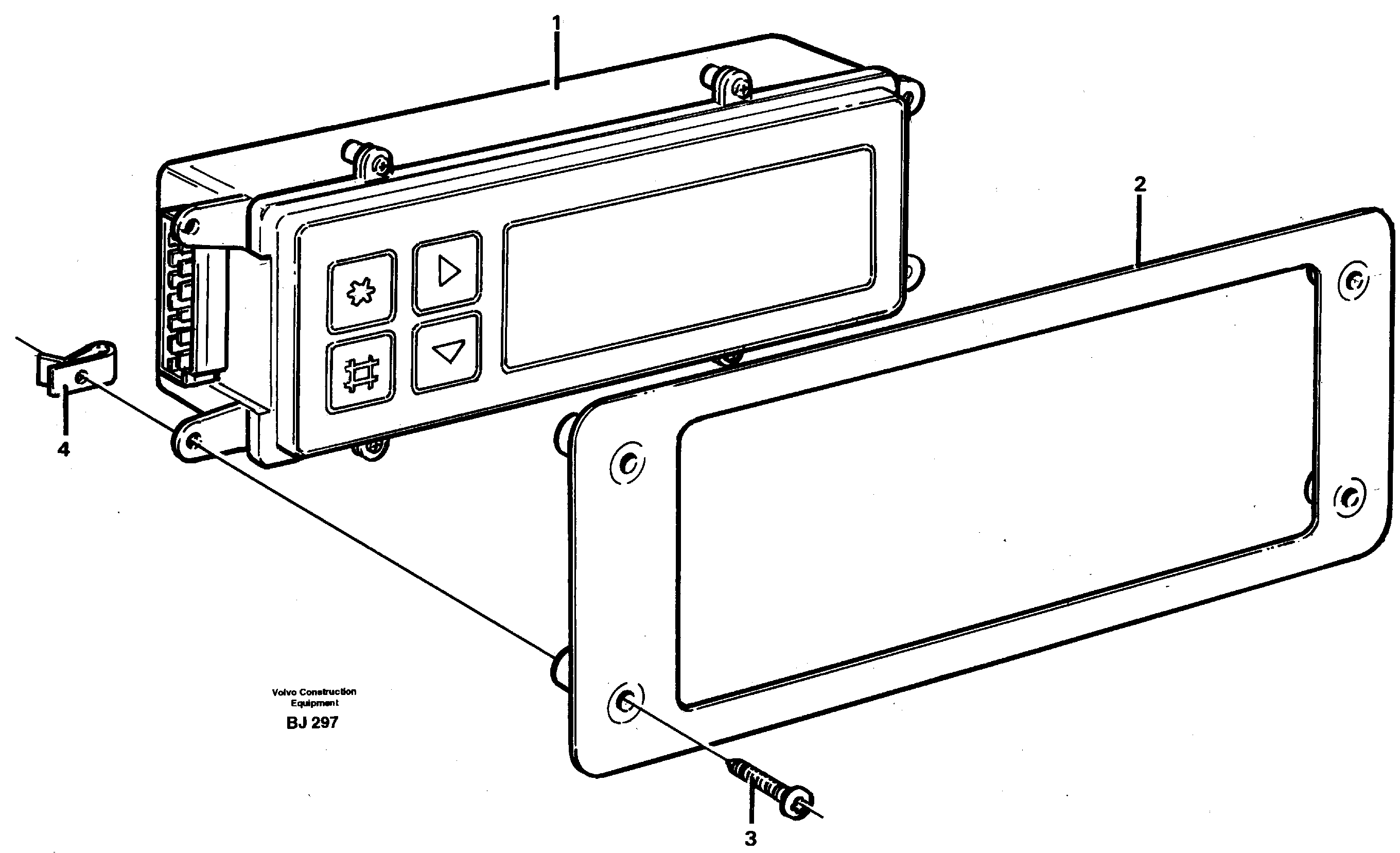 Display panel  93013 — volvo parts diagram