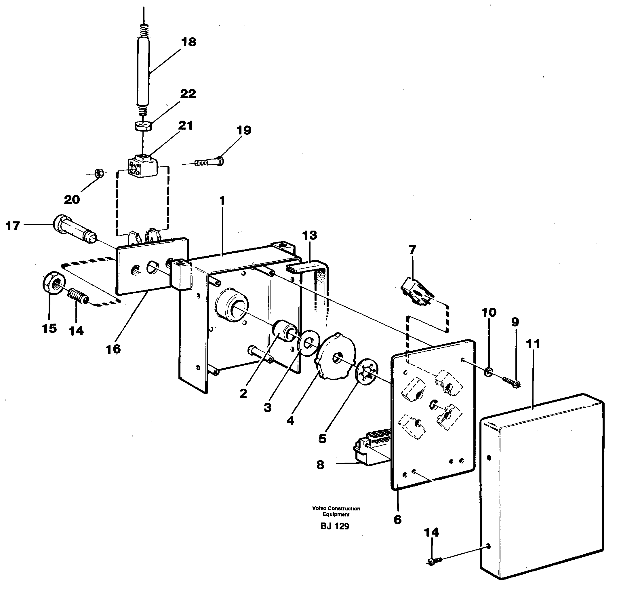 Gear selector — volvo parts diagram