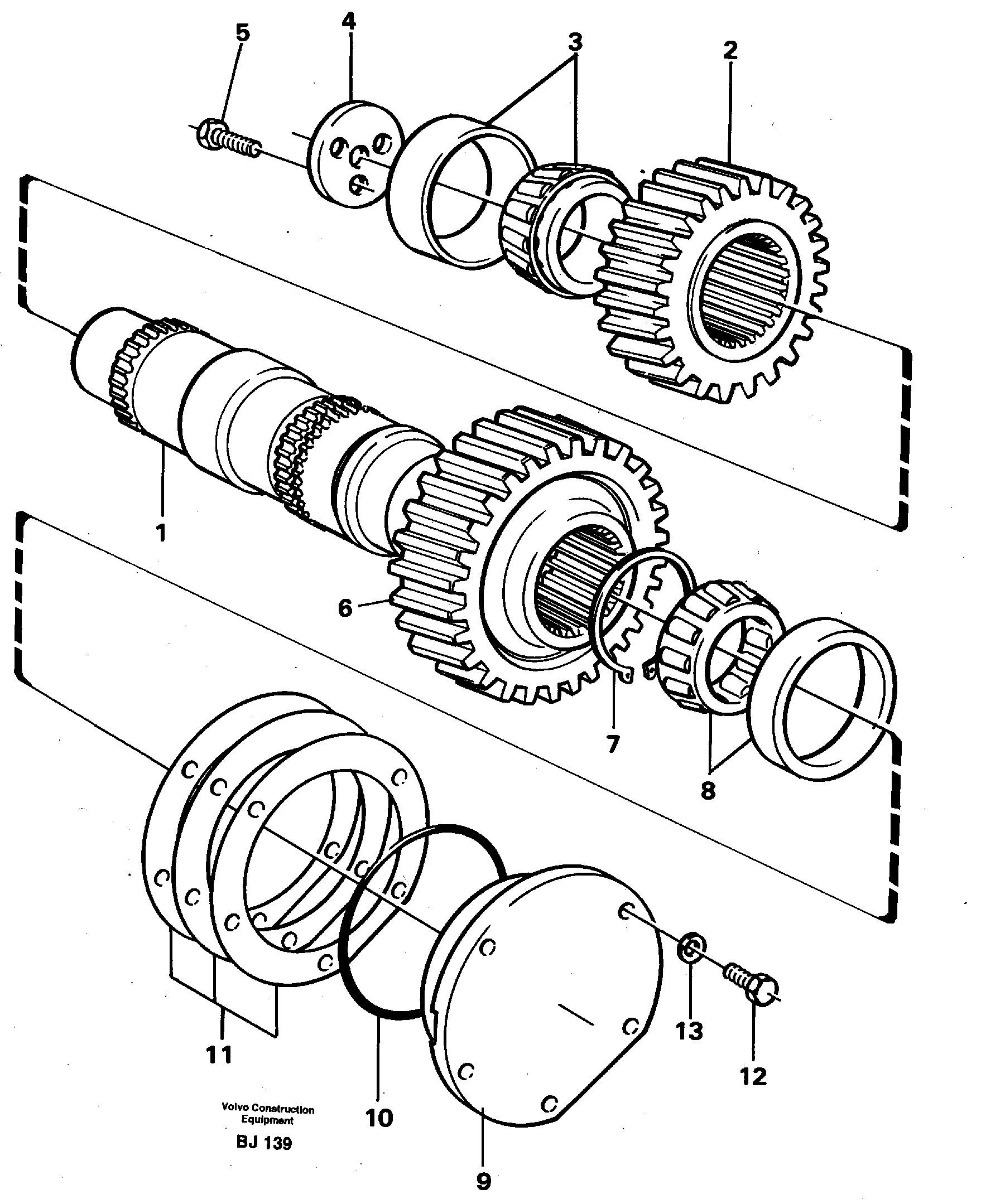 Intermediate shaft — volvo parts diagram