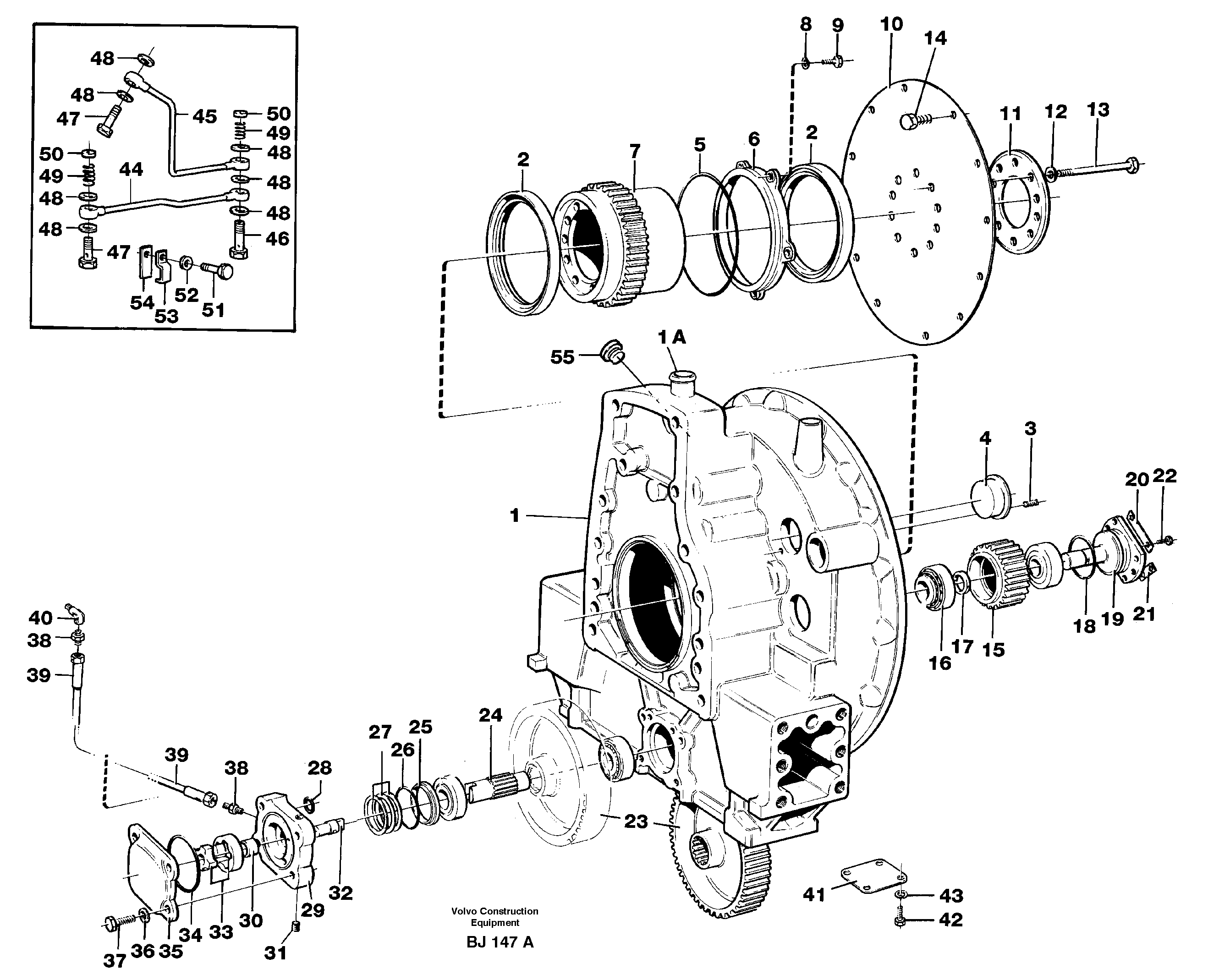 Pump drive — volvo parts diagram