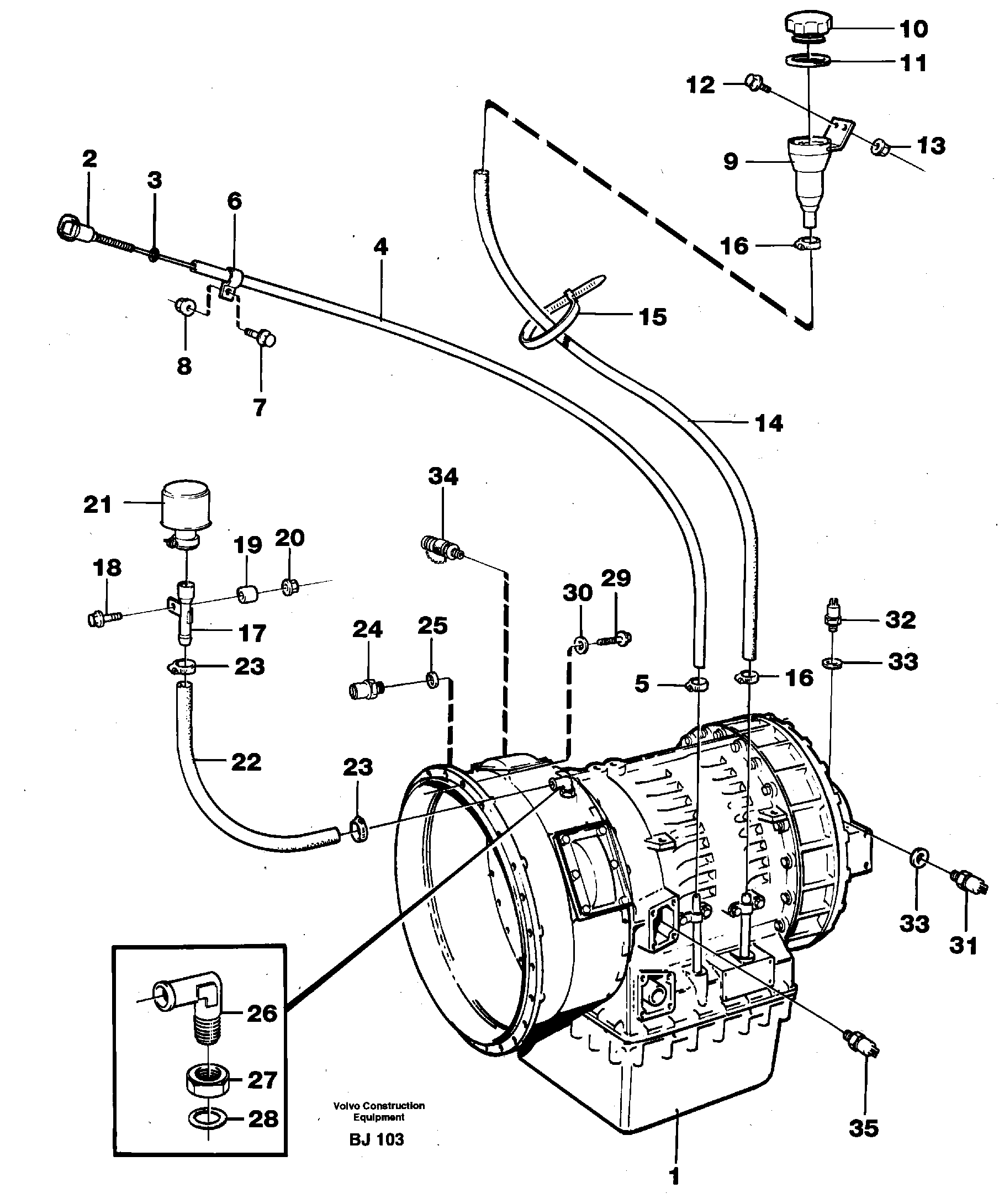 Gear box — volvo parts diagram