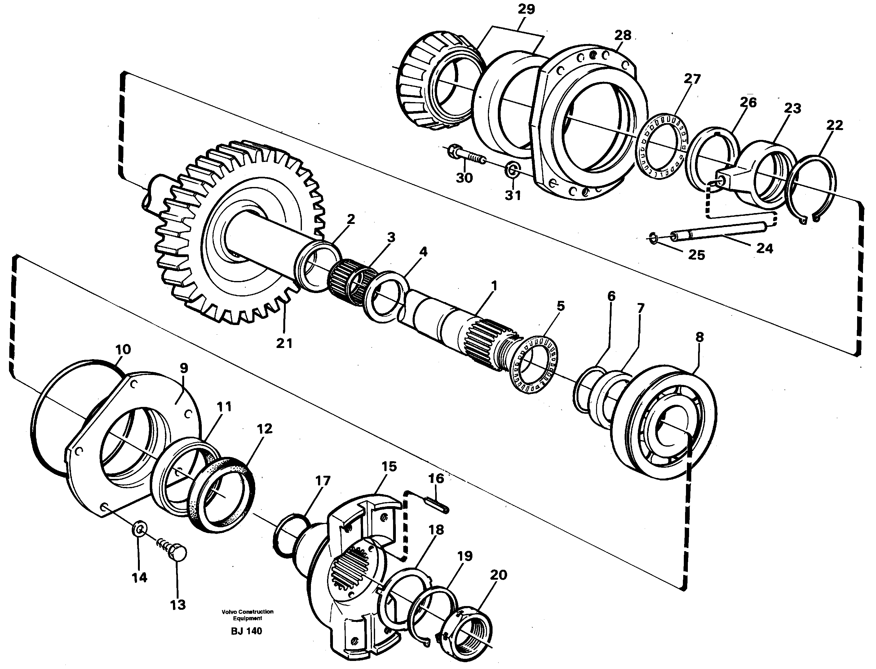 Drive shaft — volvo parts diagram