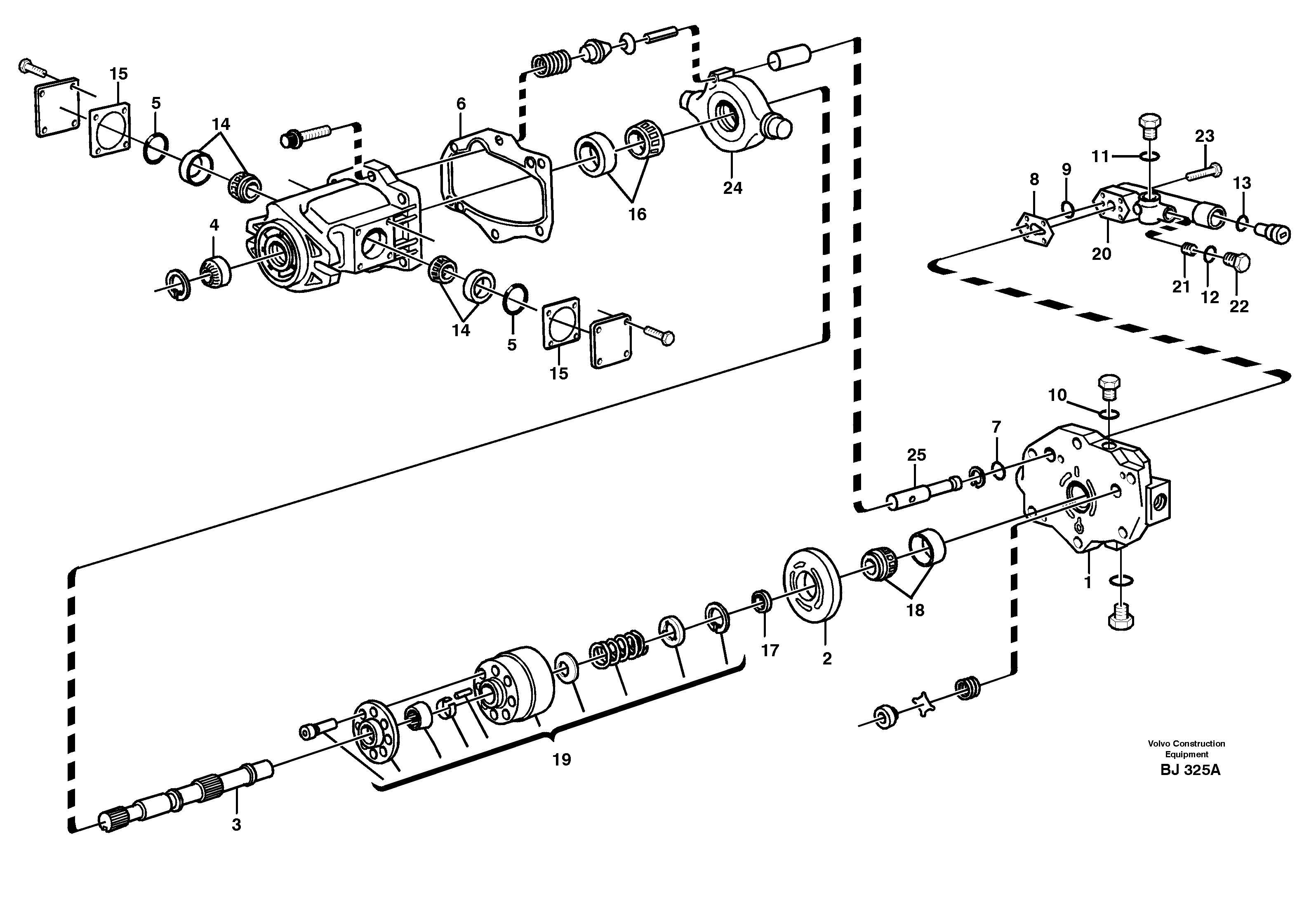 Hydraulic pump — volvo parts diagram