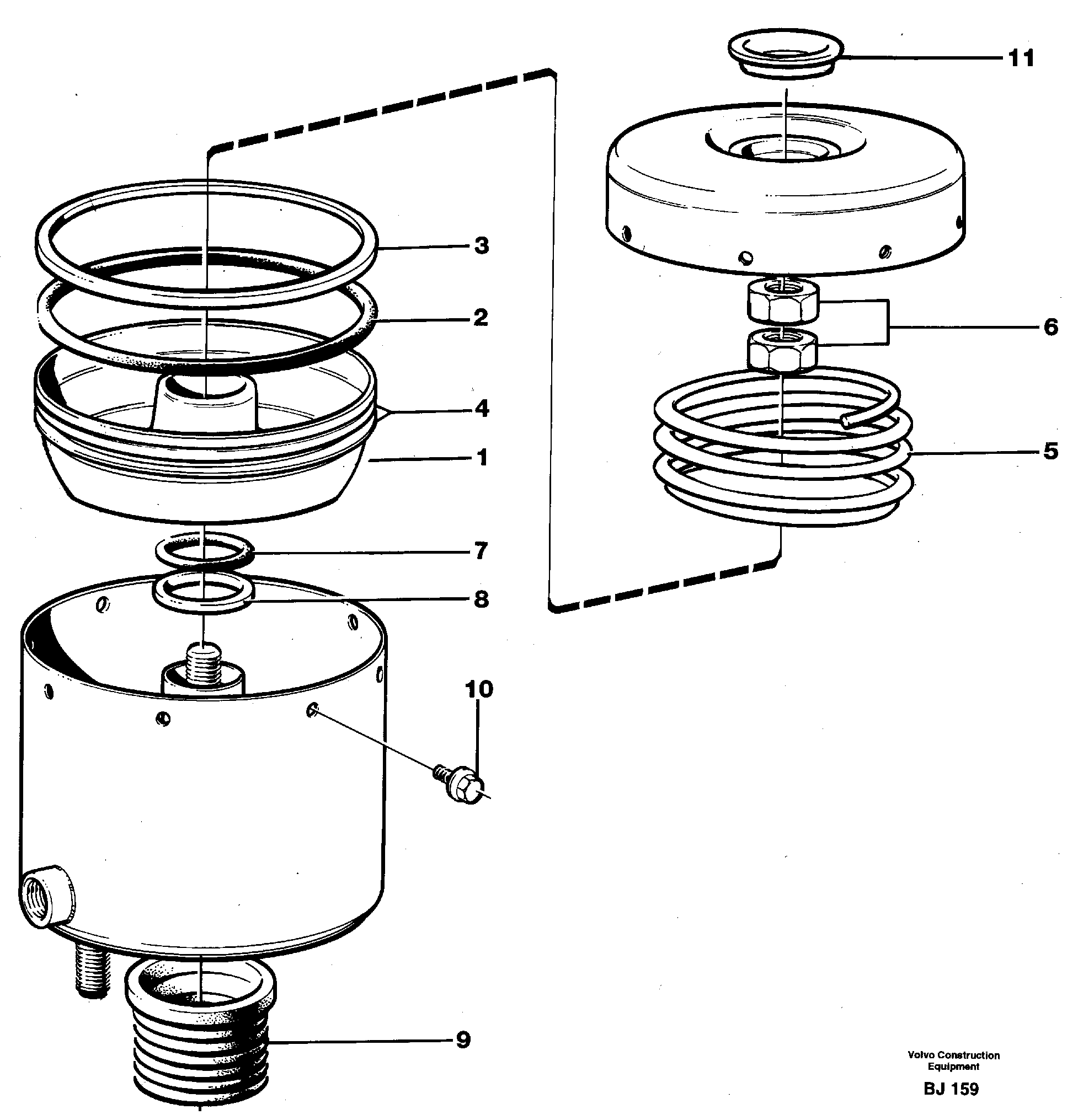 Brake cylinder — volvo parts diagram