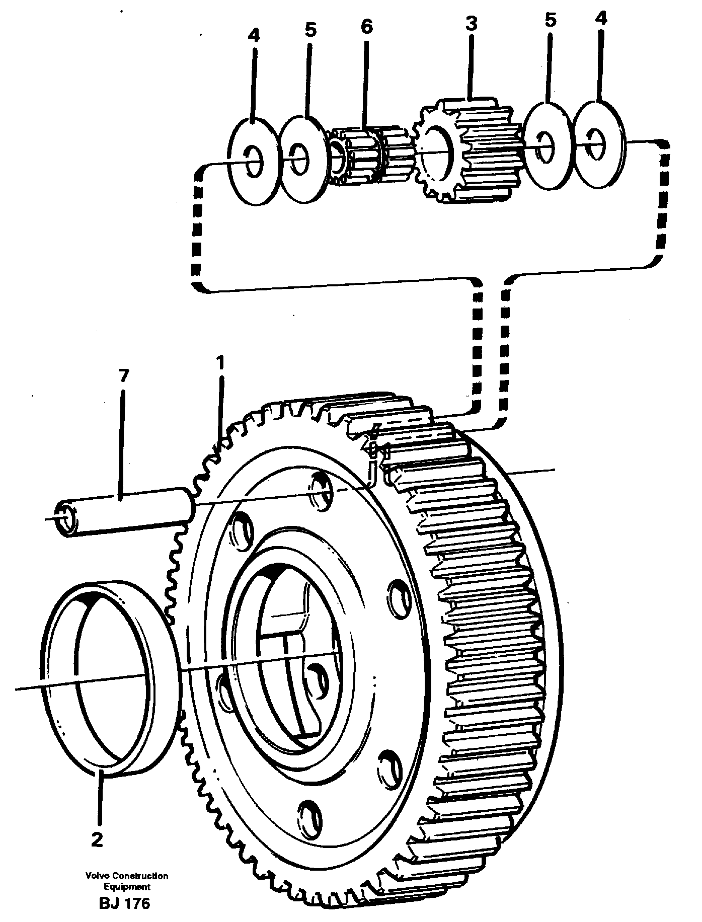 Planet kit, stage 5 — volvo parts diagram