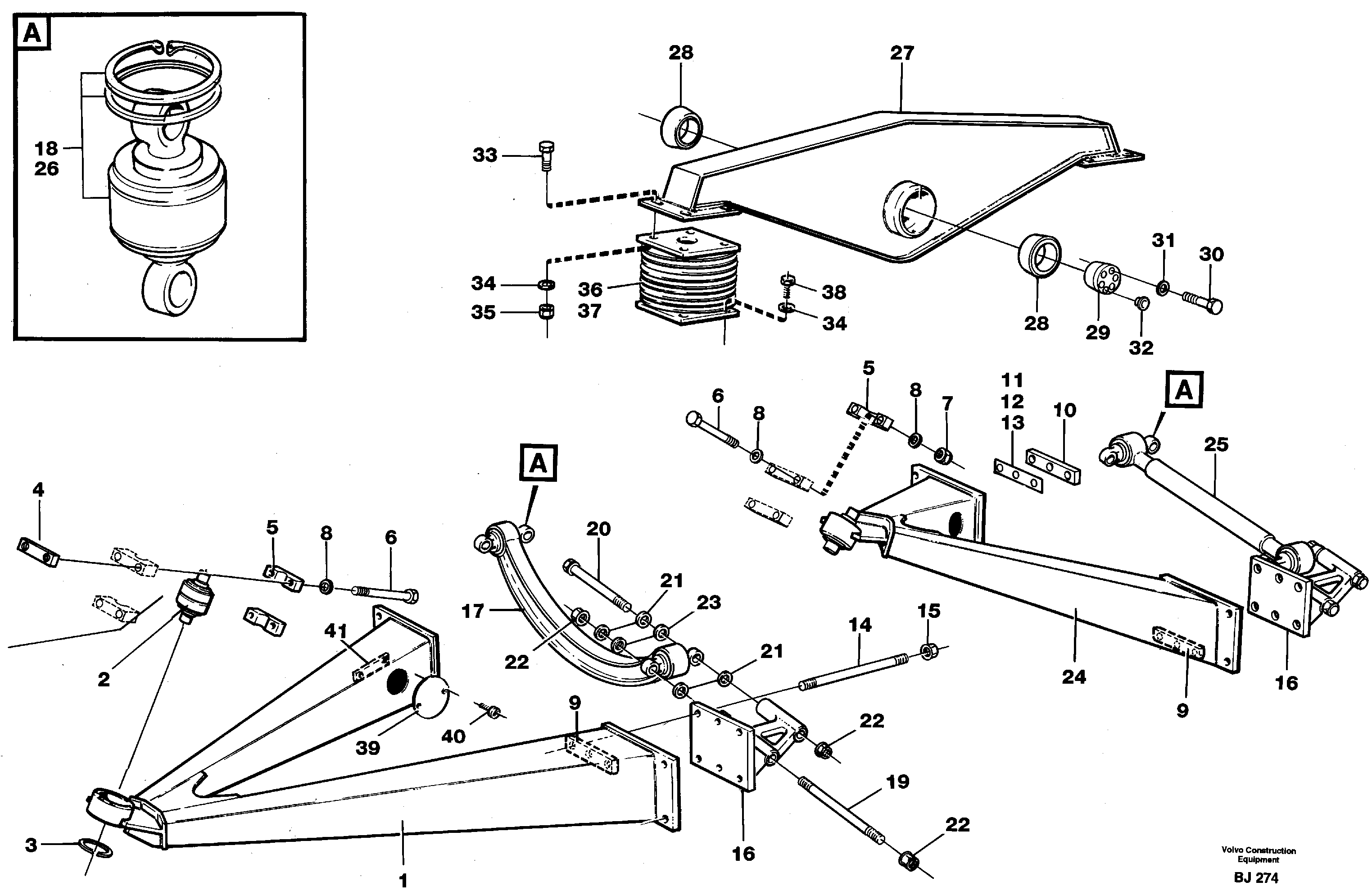 Bogie — volvo parts diagram