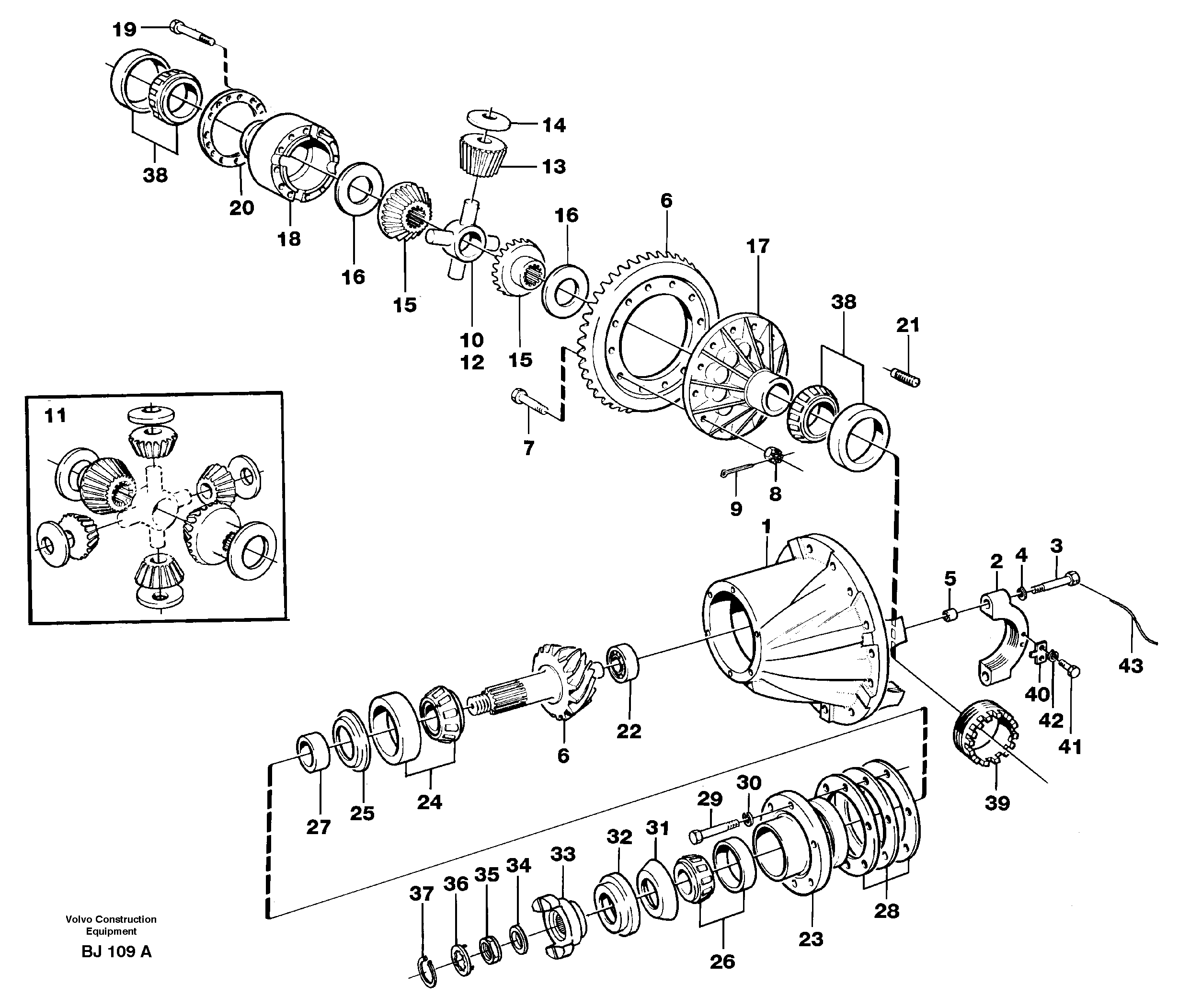 Final drive  AH63K — volvo parts diagram