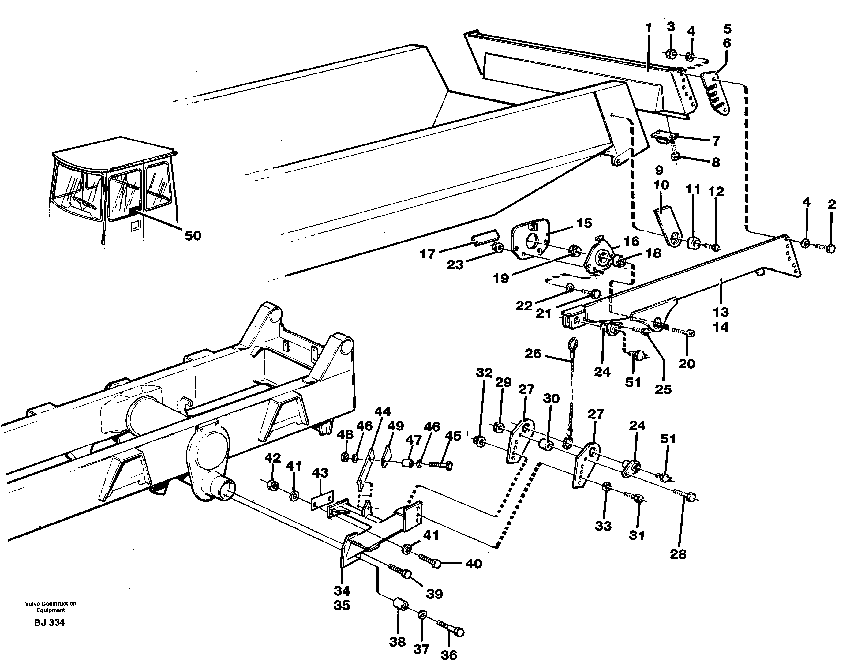 Overhung tailgate  93089 — volvo parts diagram