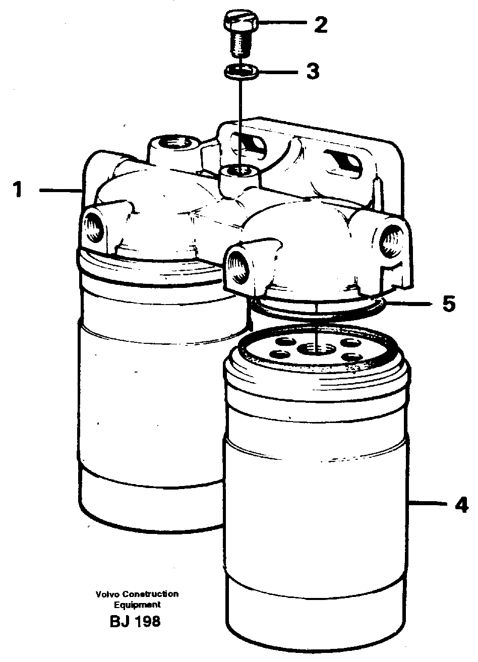 Fuel filter — volvo parts diagram