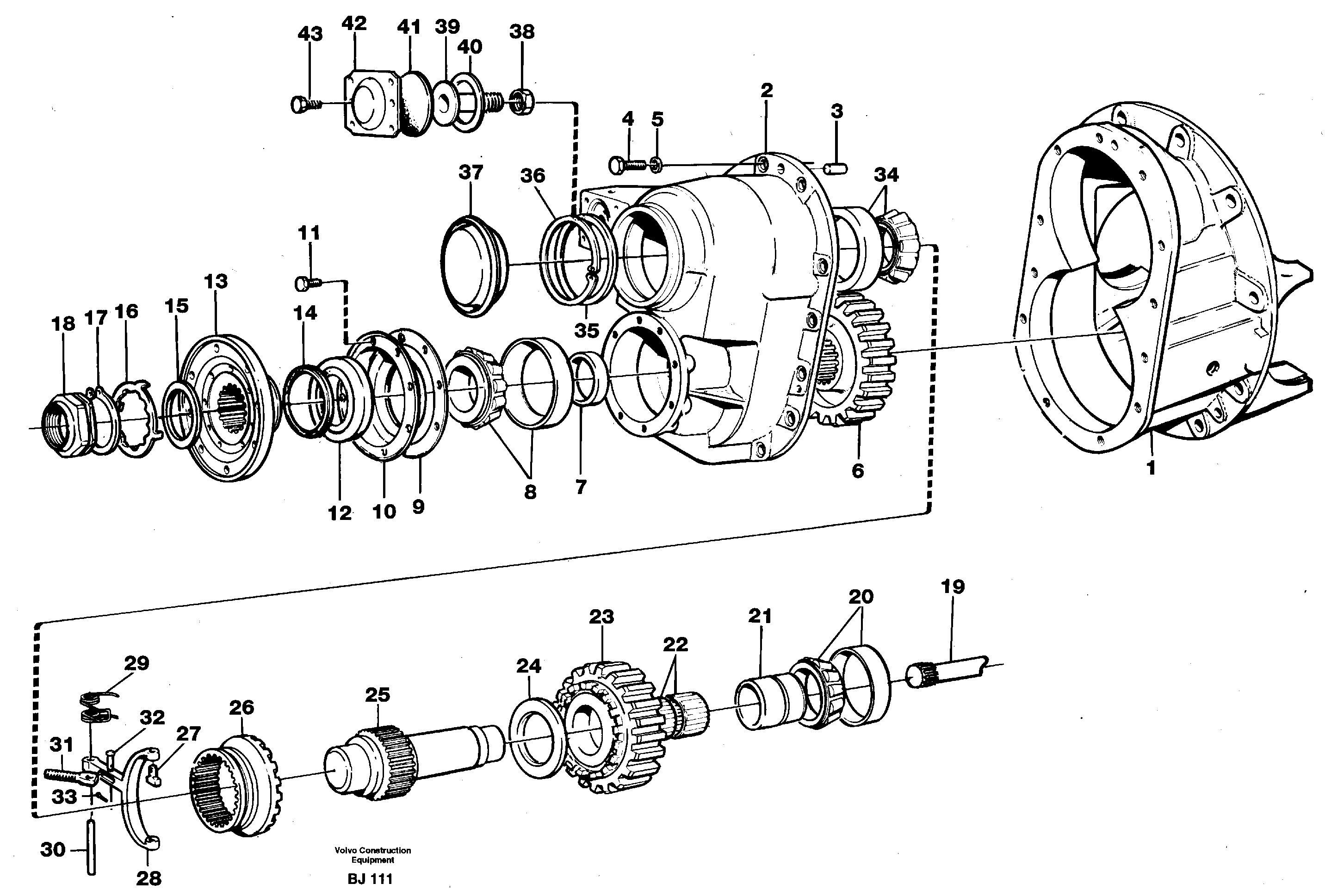 Final drive  AH63J — volvo parts diagram