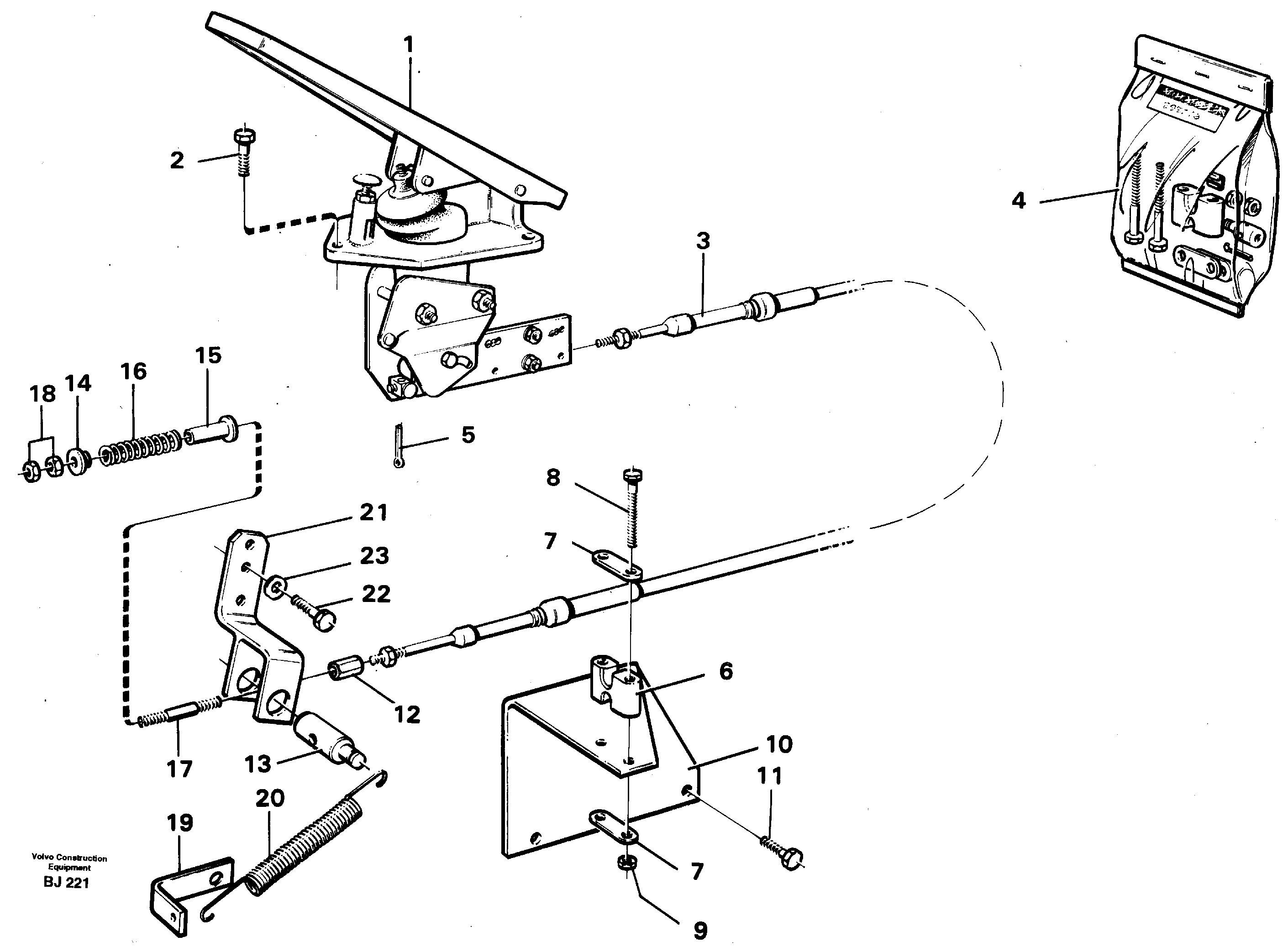 Regulator control — volvo parts diagram