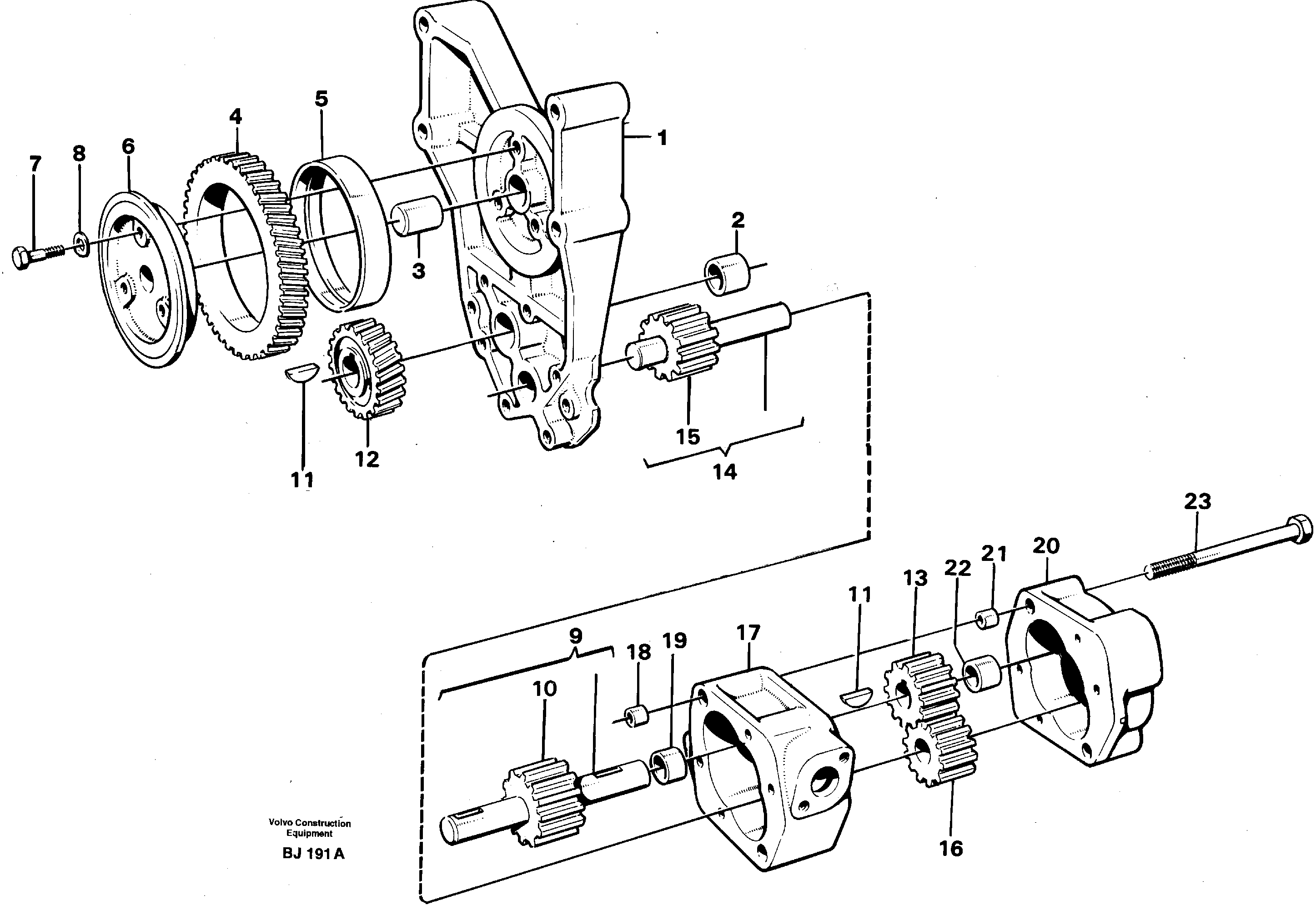 Oil pump — volvo parts diagram