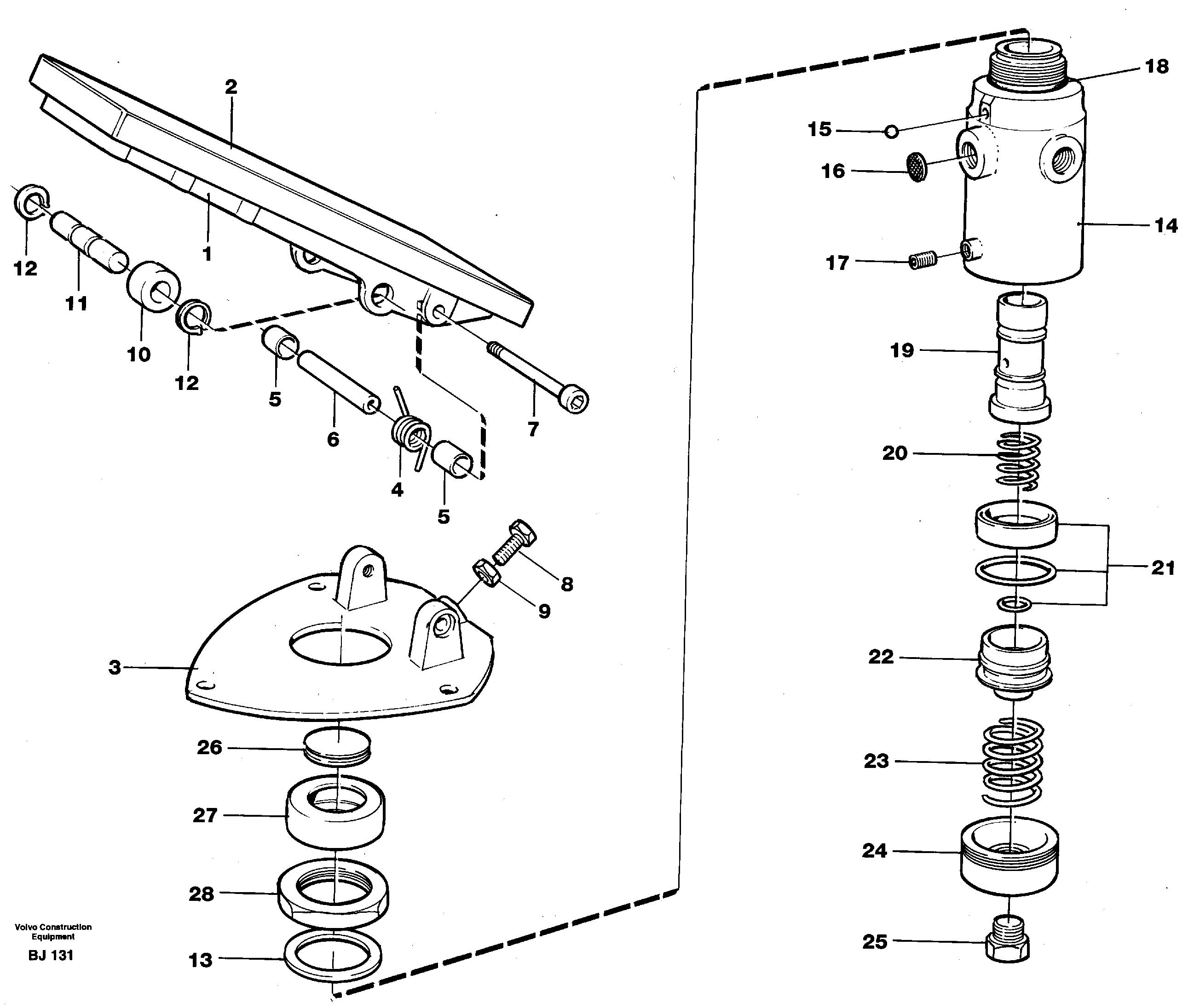Retarder pedal — volvo parts diagram