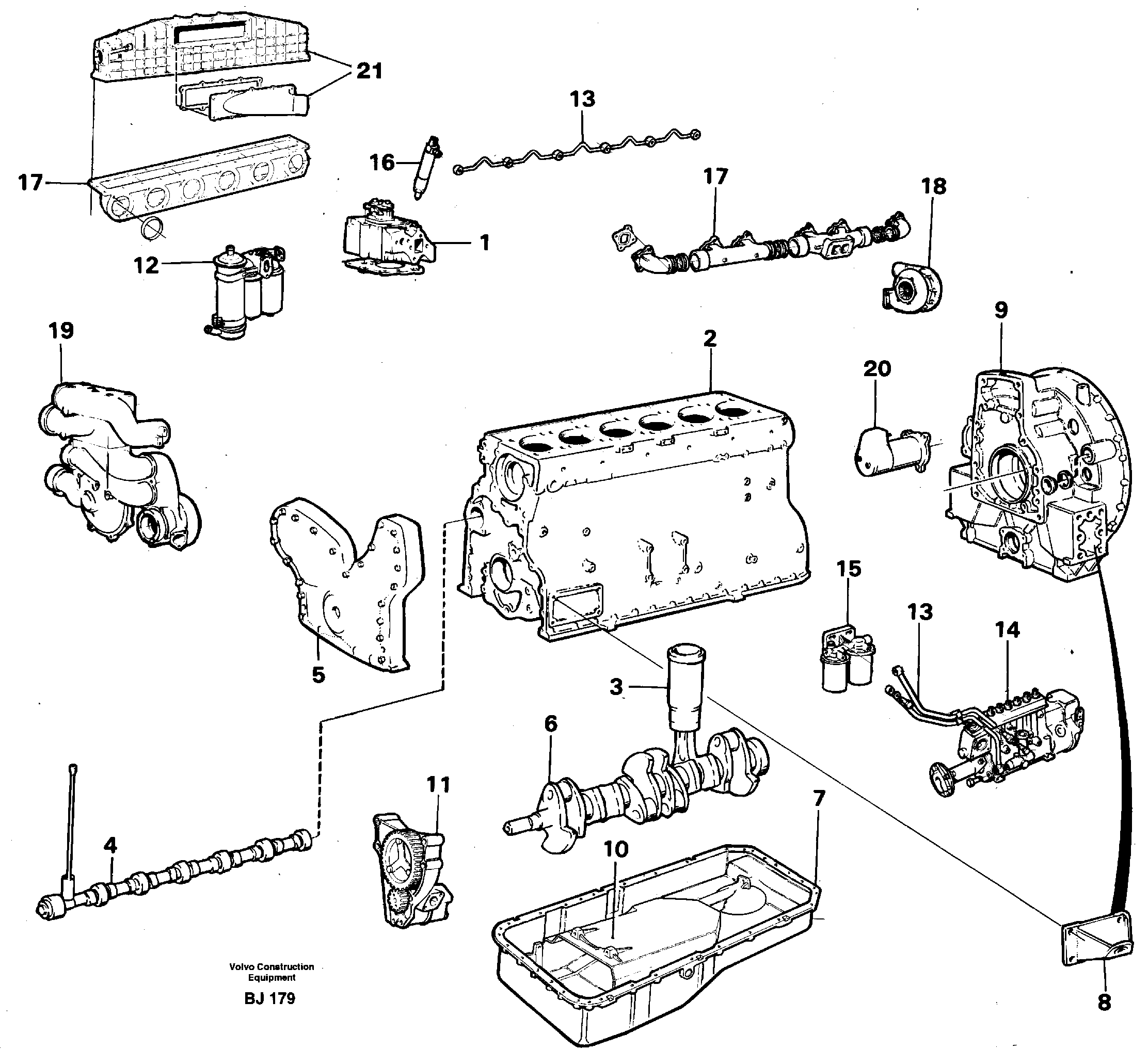 Engine — volvo parts diagram