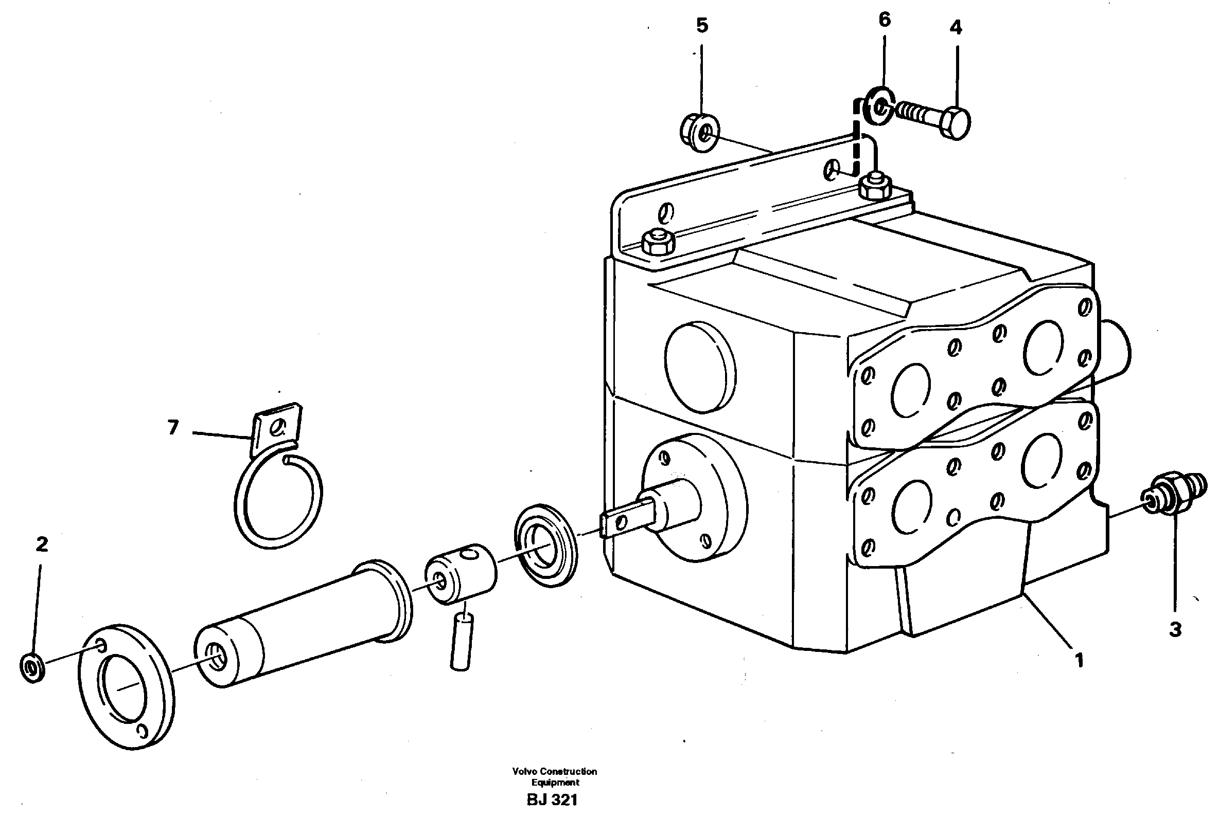 Tip valve with fitting parts — volvo parts diagram