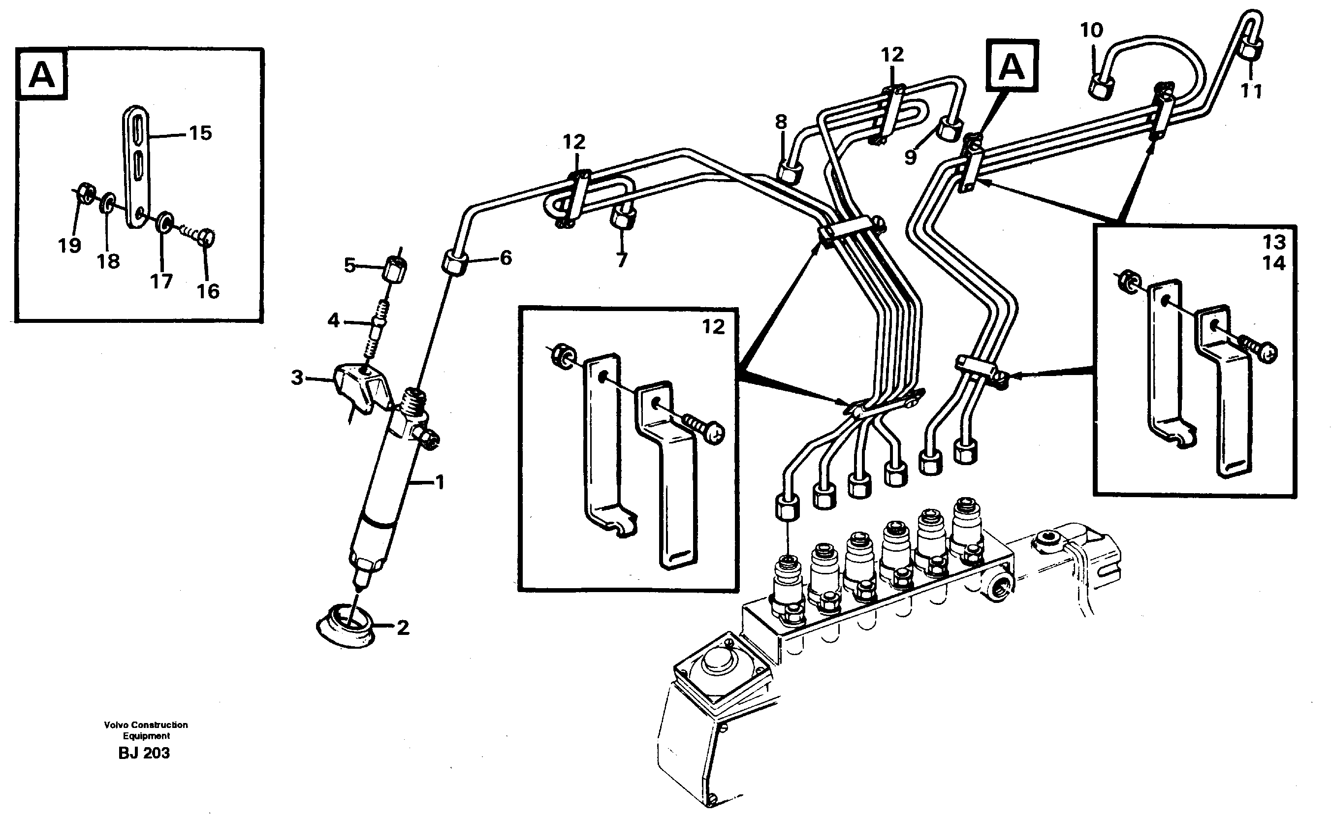 Delivery pipe - injector — volvo parts diagram