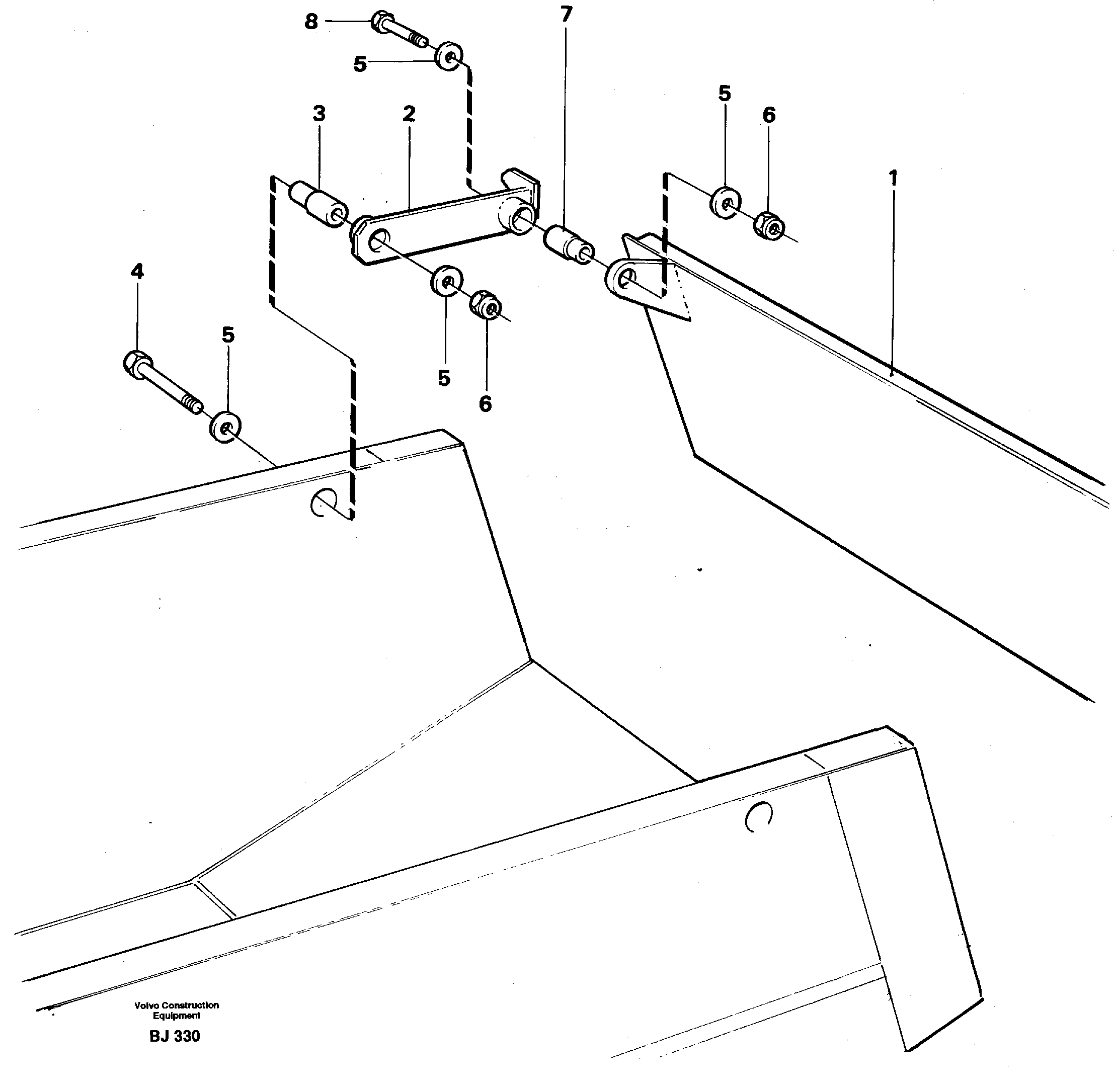 Overhung tailgate  92608 — volvo parts diagram
