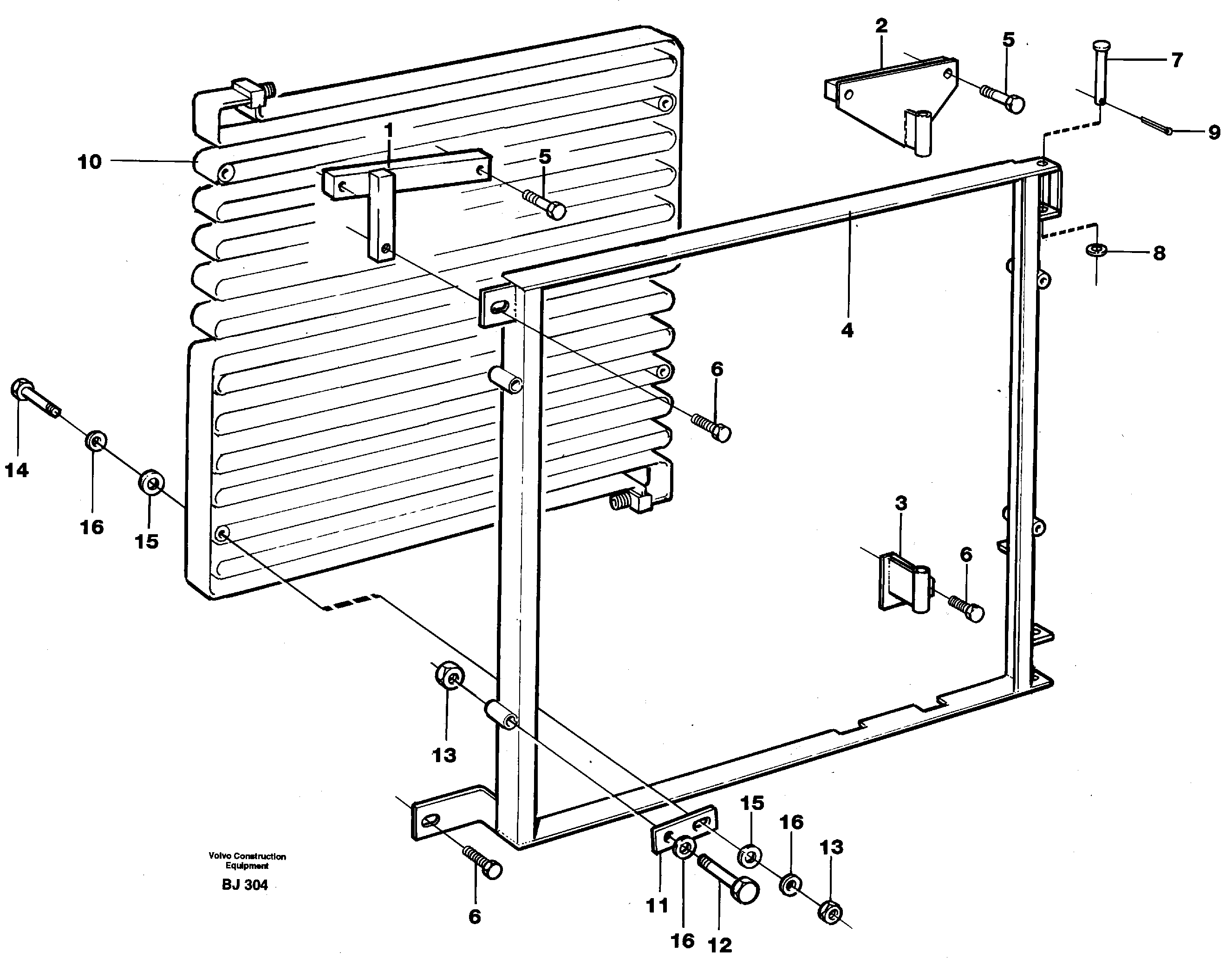 Condenser divice air-condition  93008 — volvo parts diagram