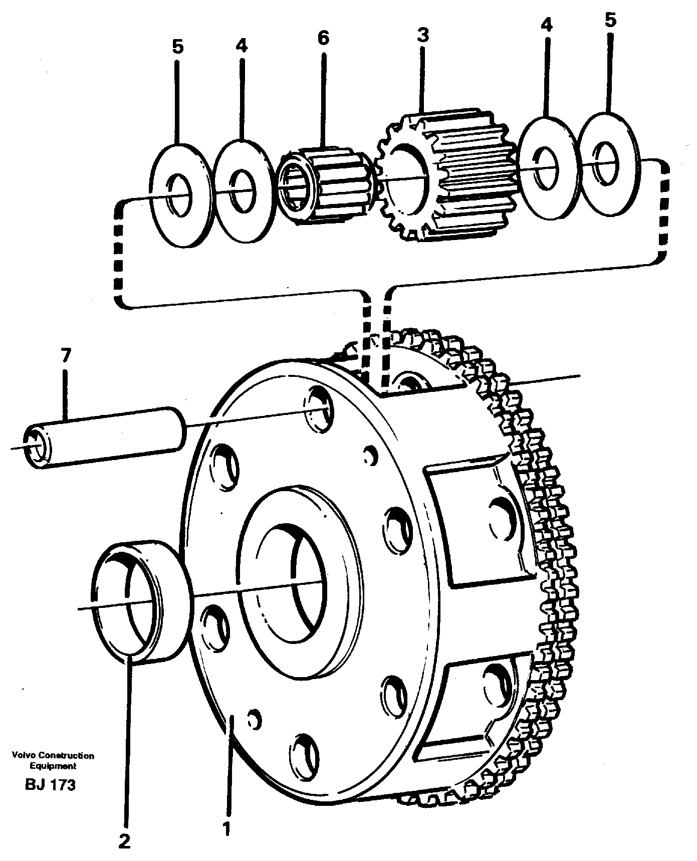 Planet kit, stage 2 — volvo parts diagram