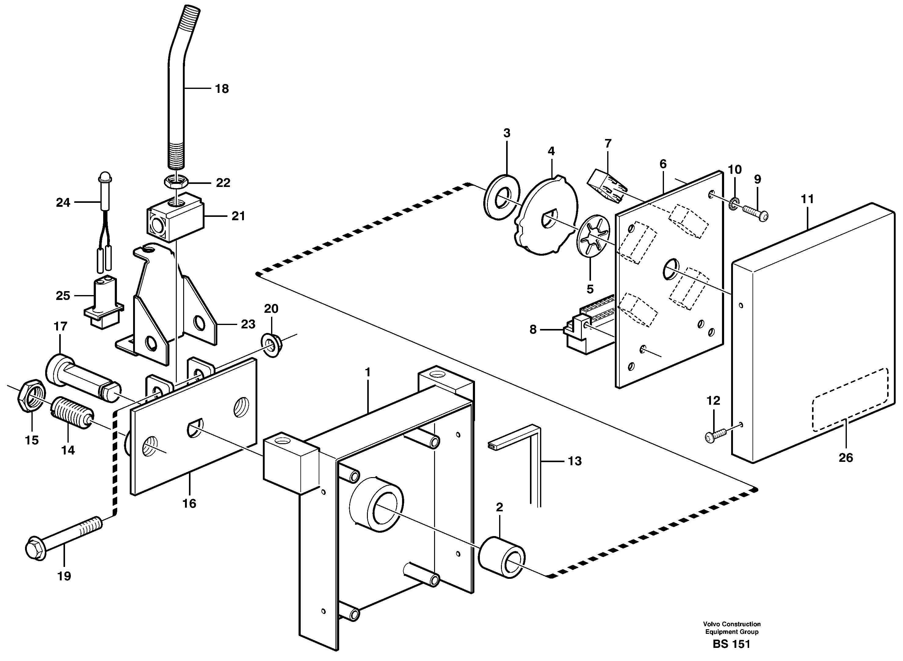 Gear selector — volvo parts diagram