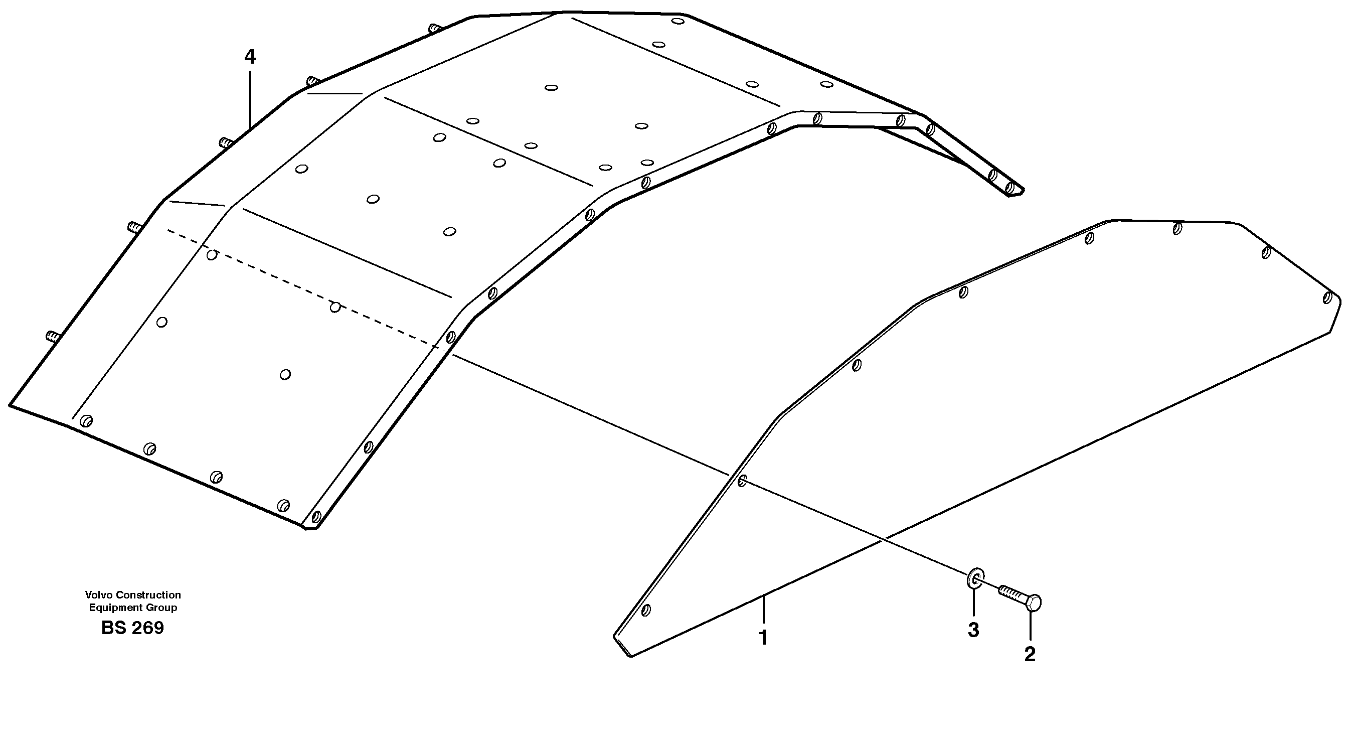 Protecting plates — volvo parts diagram