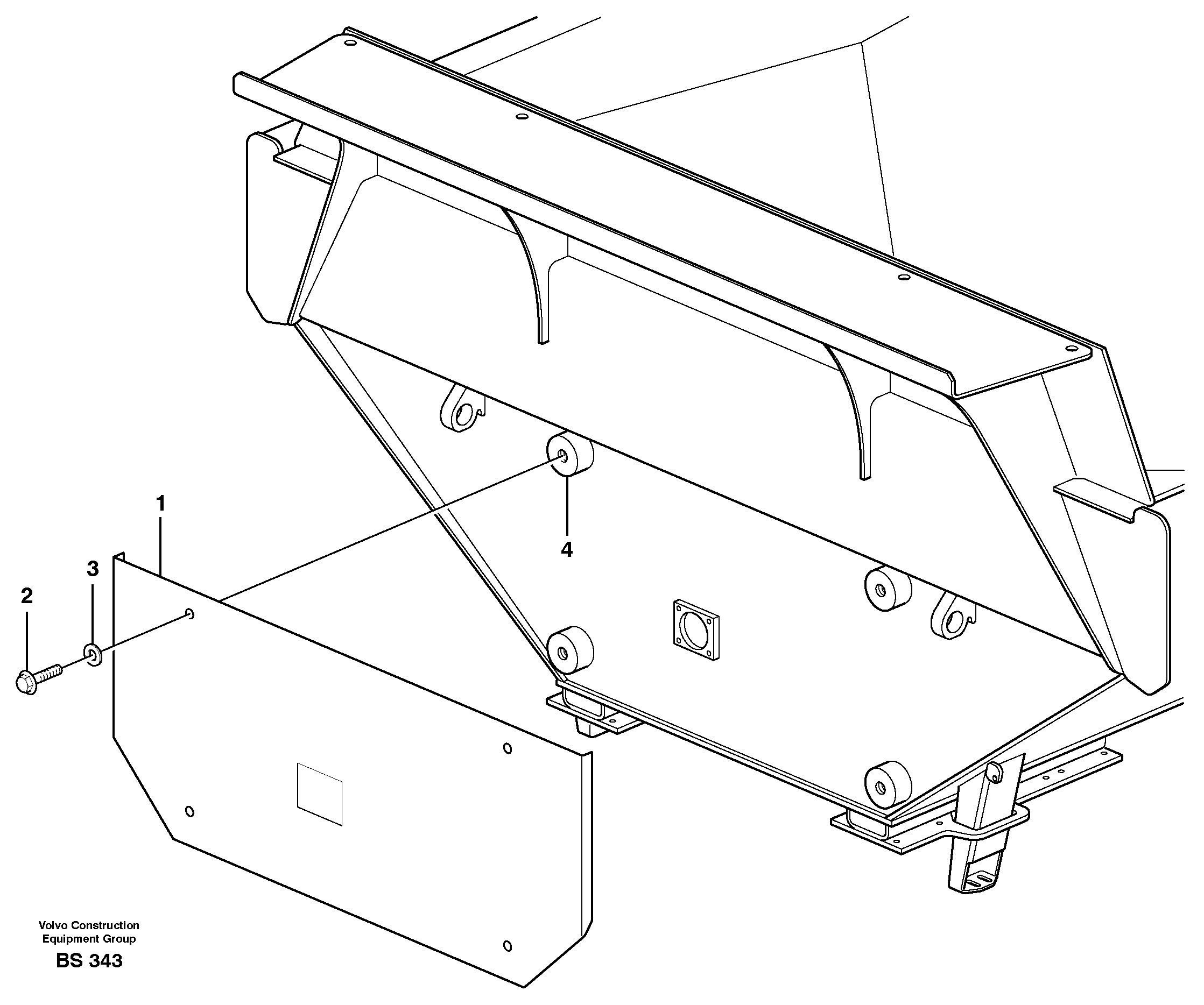 Heat shield  93365 — volvo parts diagram