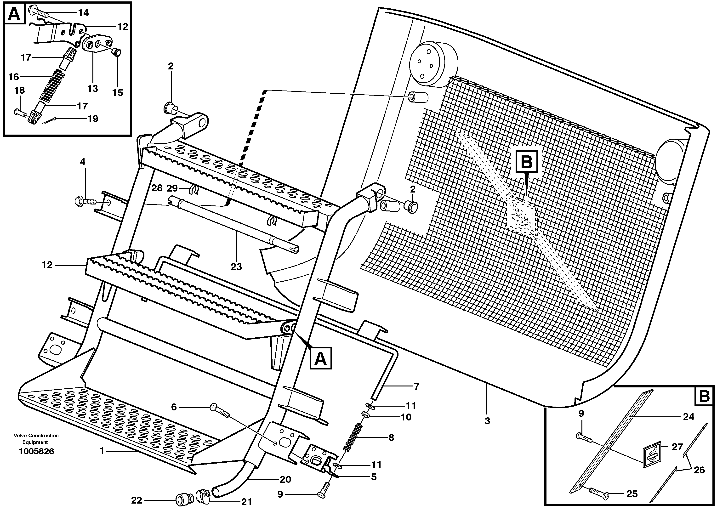 Grille — volvo parts diagram