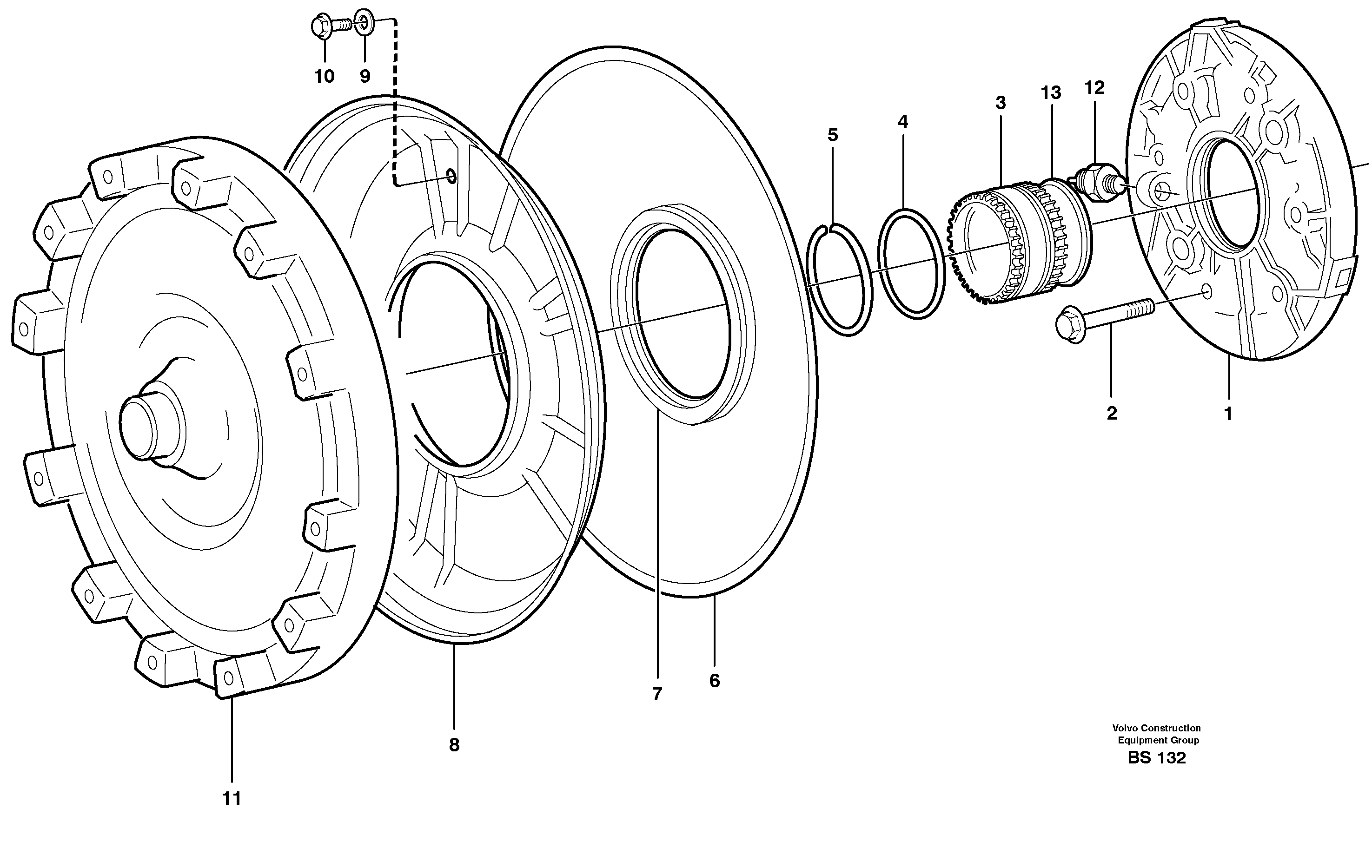 Torque converter and oil pump  22517, 22546, 22640, 22650 — volvo parts diagram