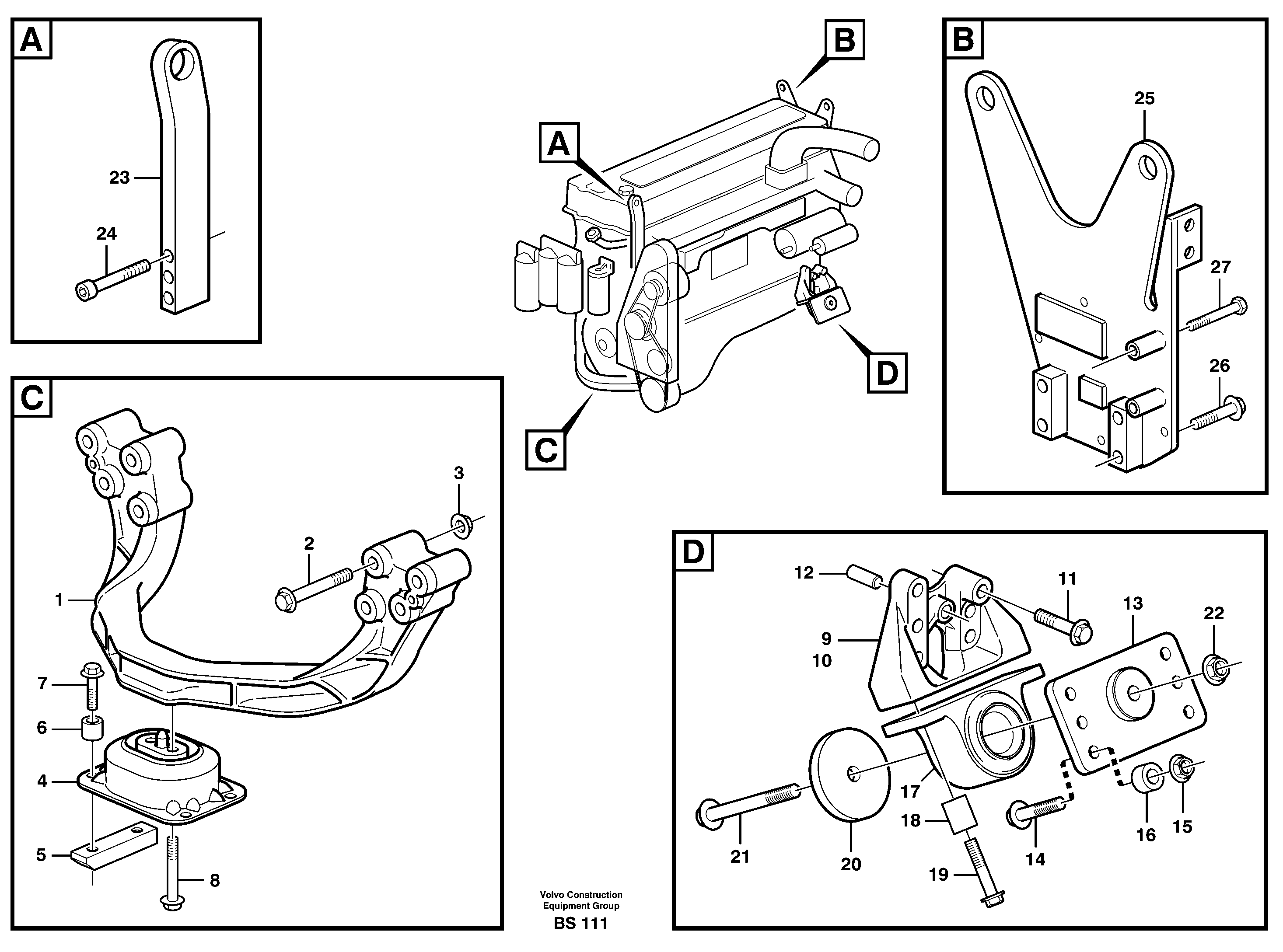 Engine mounting — volvo parts diagram