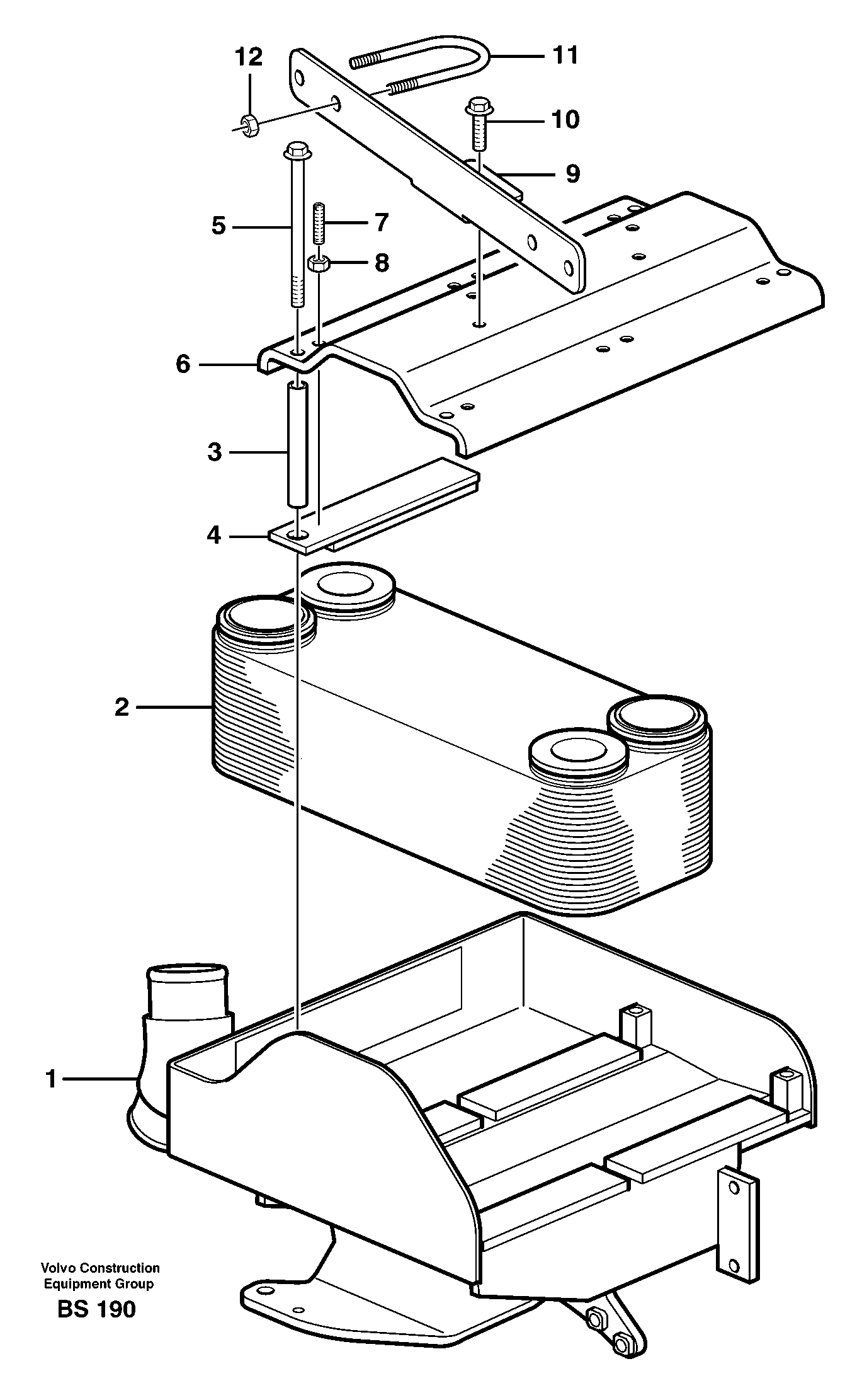 Heat exchanger — volvo parts diagram