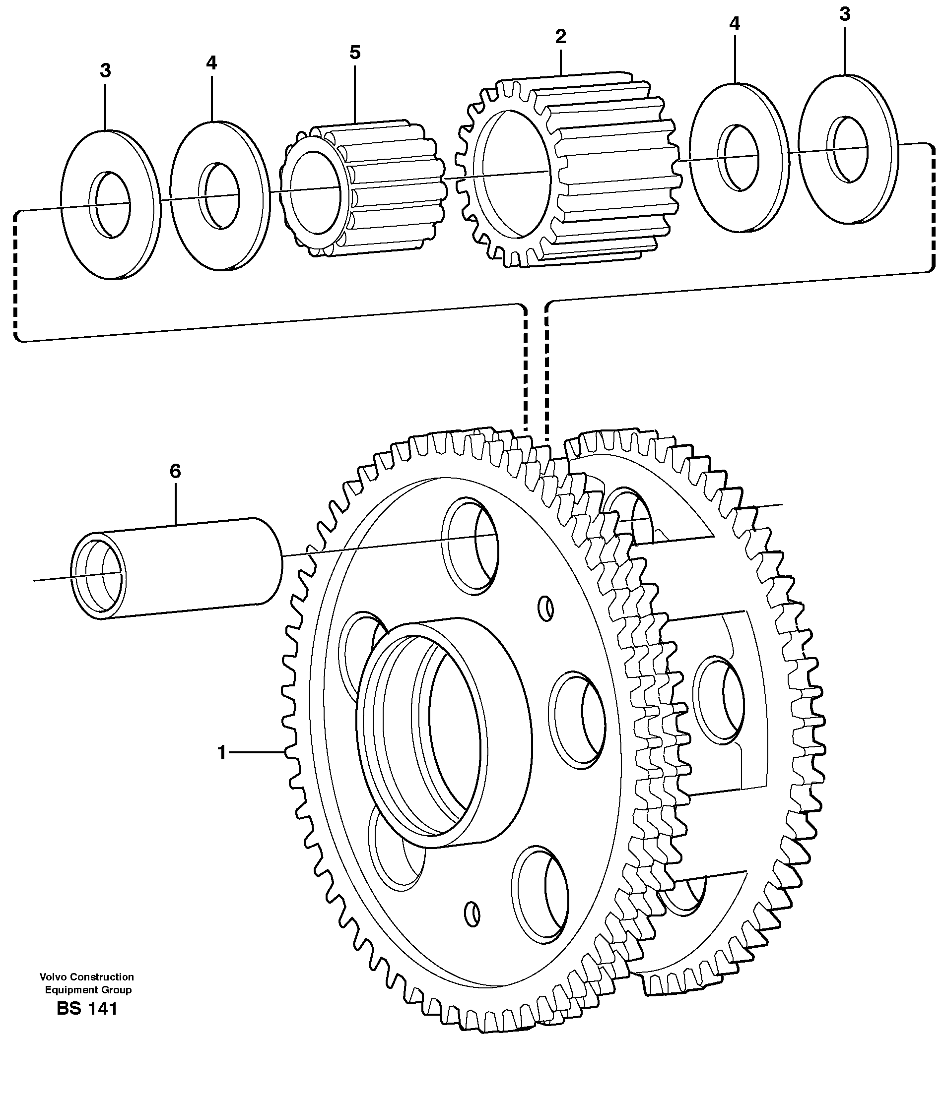 Planet kit, stage 3  22517, 22546, 22640, 22650 — volvo parts diagram