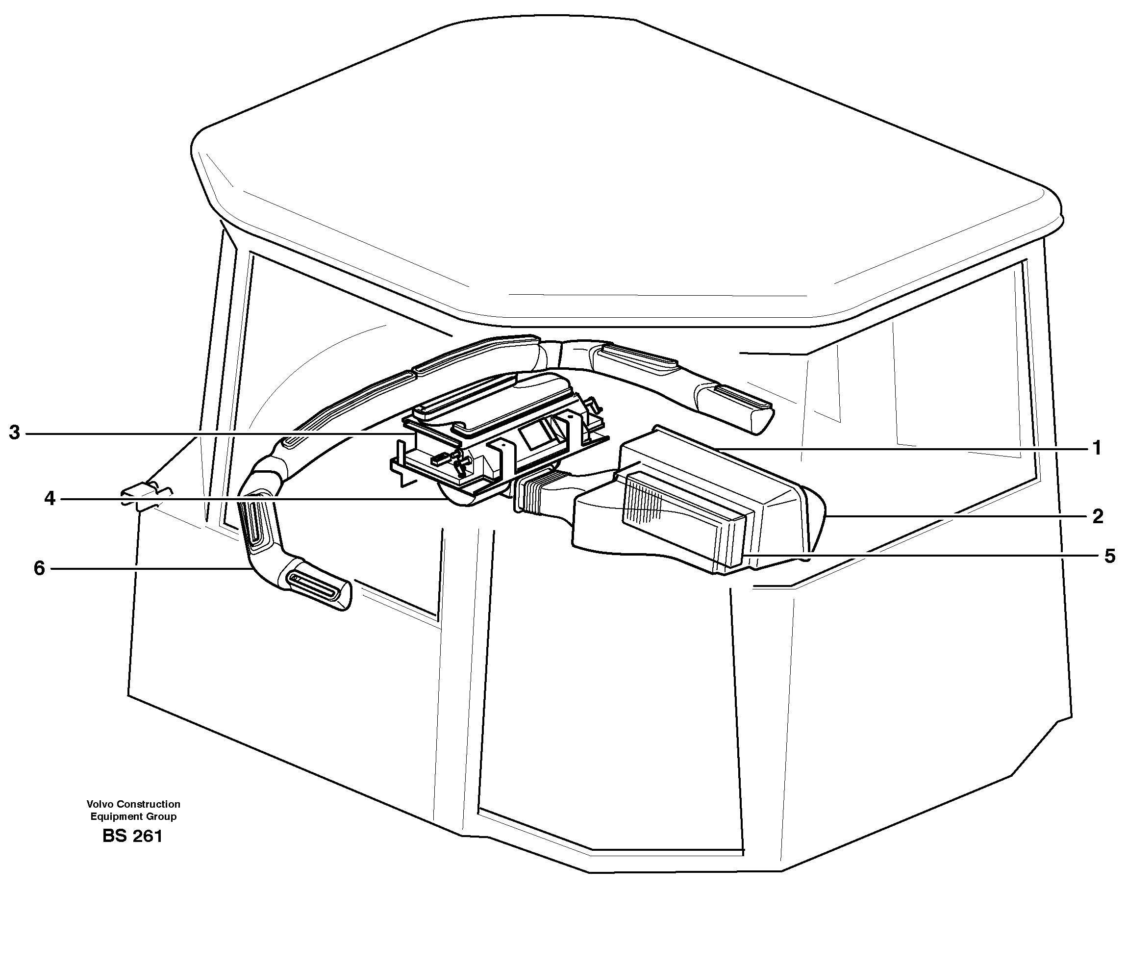Air distribution — volvo parts diagram