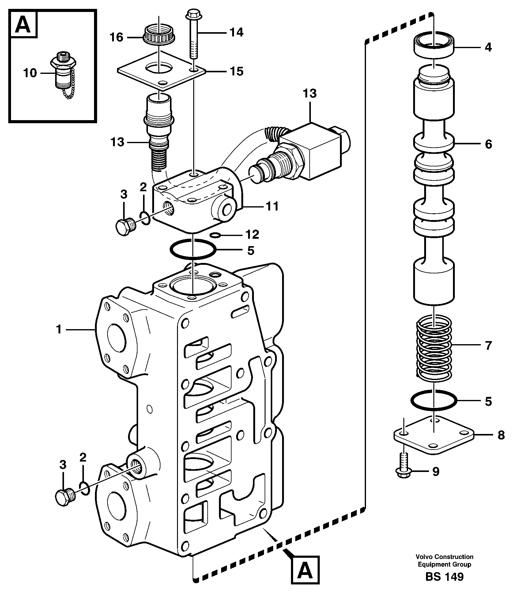 Retarder valve  22517, 22546, 22640, 22650 — volvo parts diagram